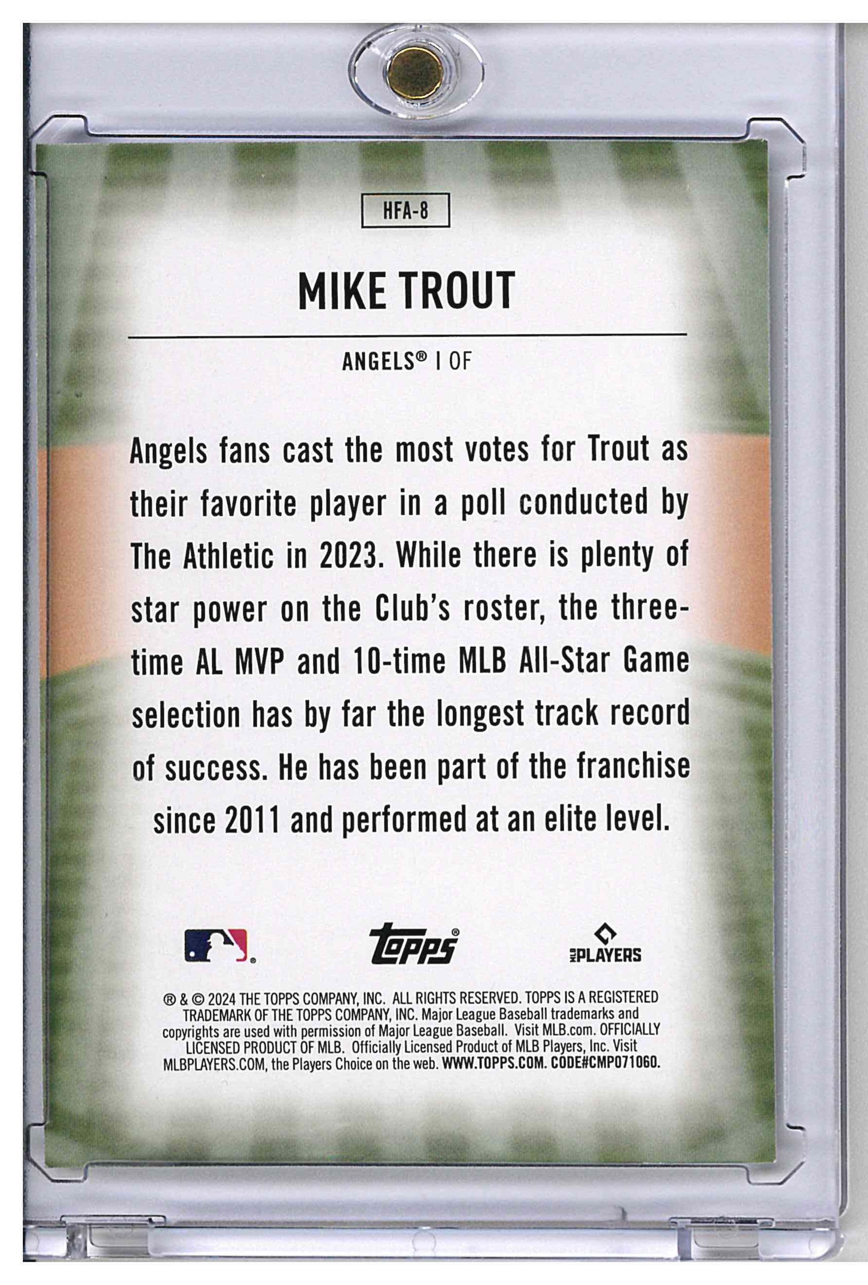 Mike Trout Home Field Advantage, reverse