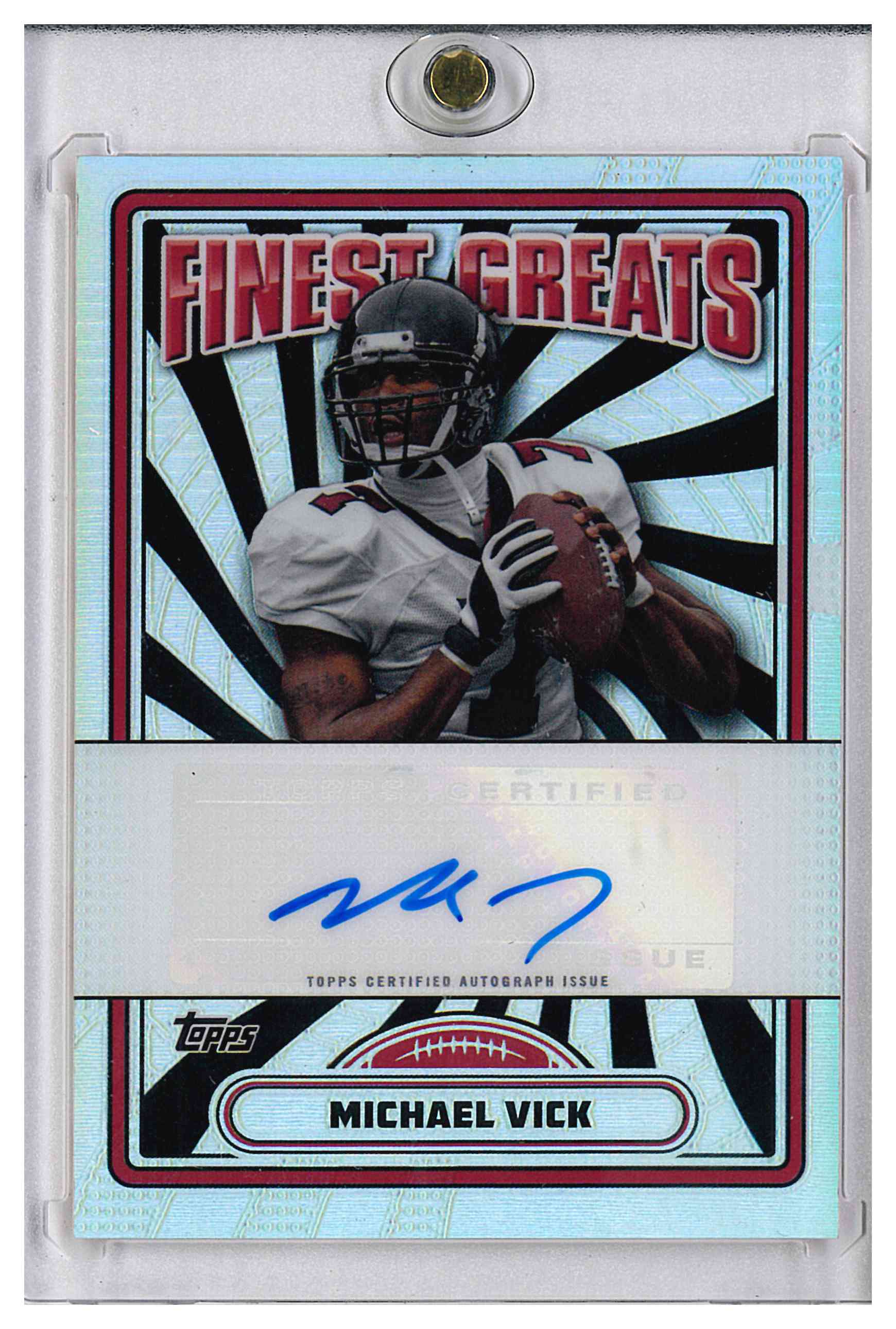 2024 Topps Finest Greats Autographs FG-MV Michael Vick Refractor