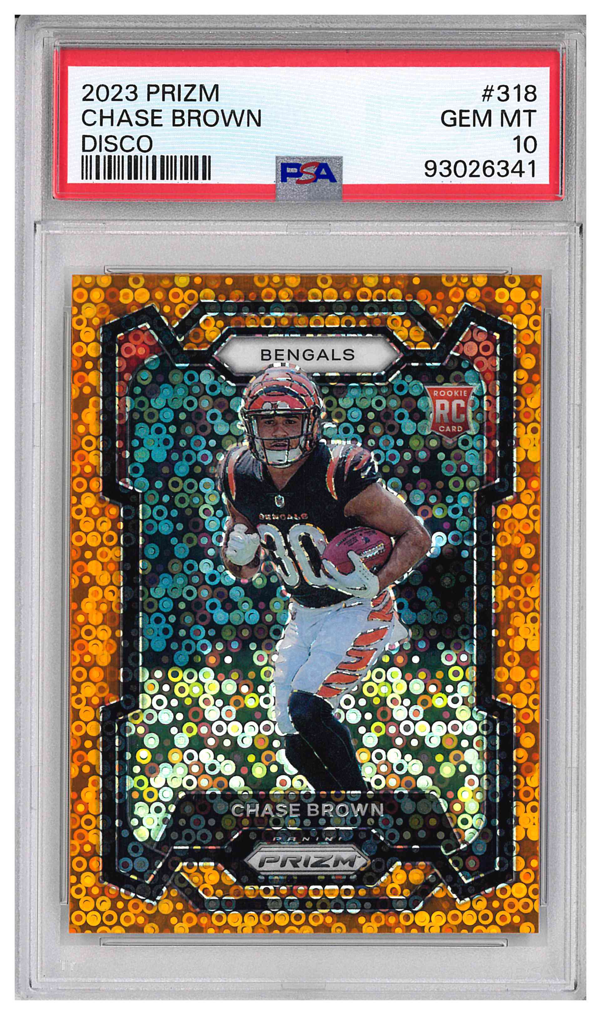 2023 PANINI PRIZM #318 CHASE BROWN DISCO PRIZM