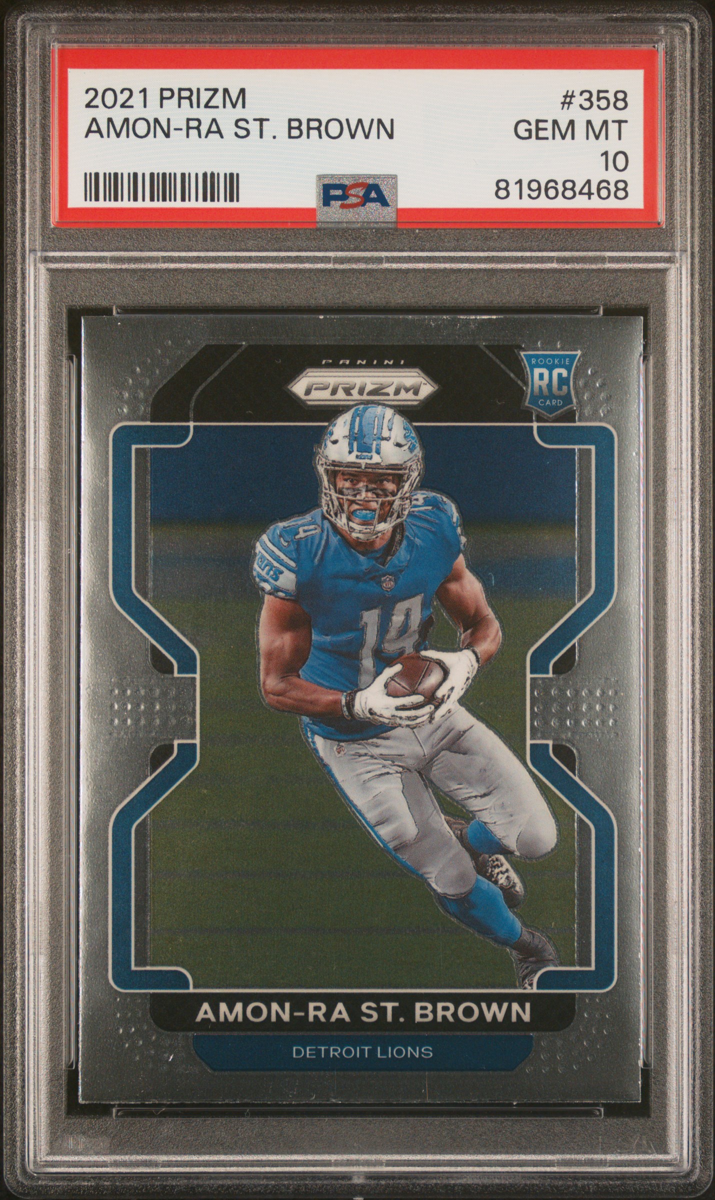 2021 PANINI PRIZM #358 AMON-RA ST. BROWN