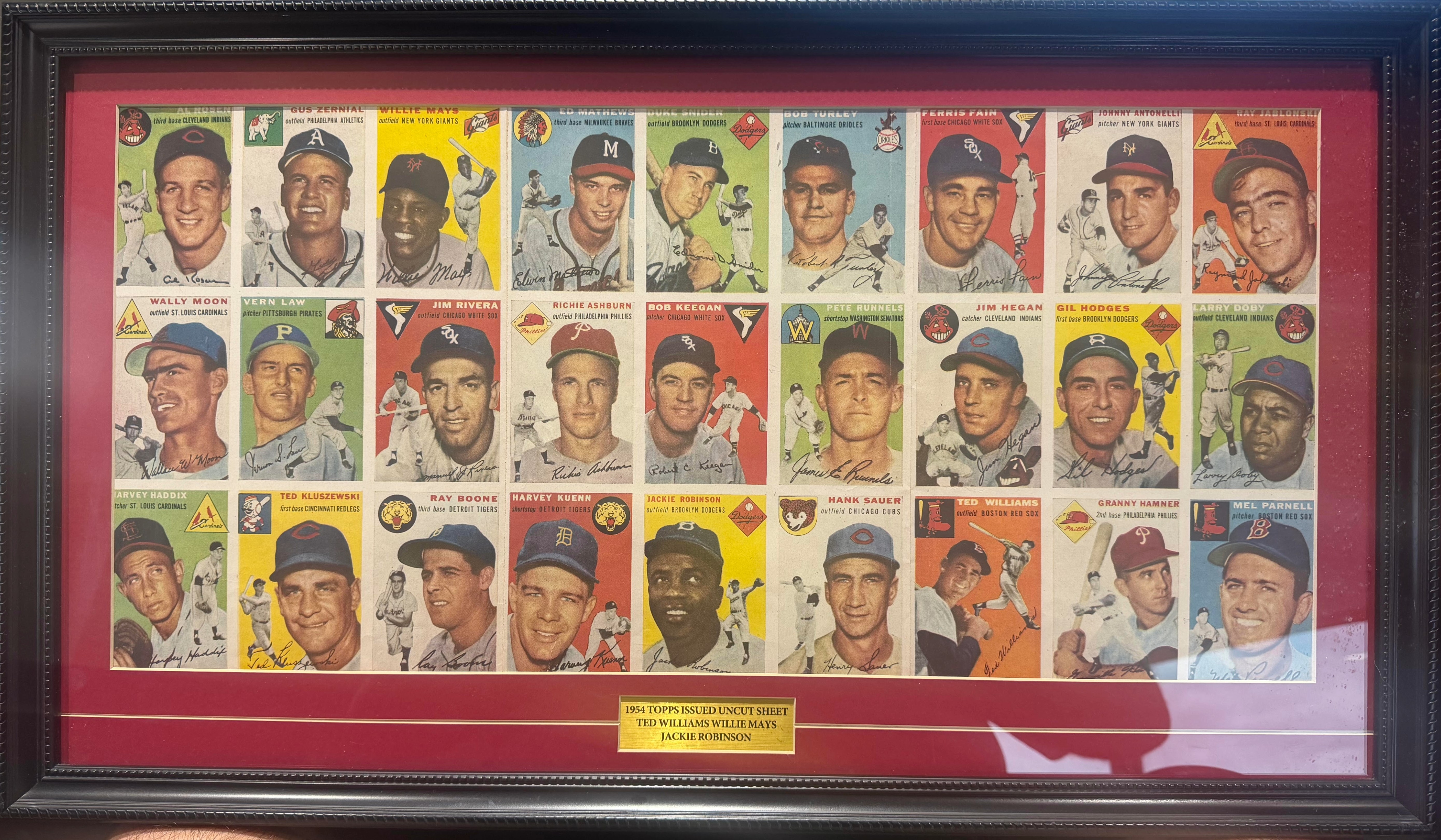 1954 Topps Sport Illustrated Uncut Sheet