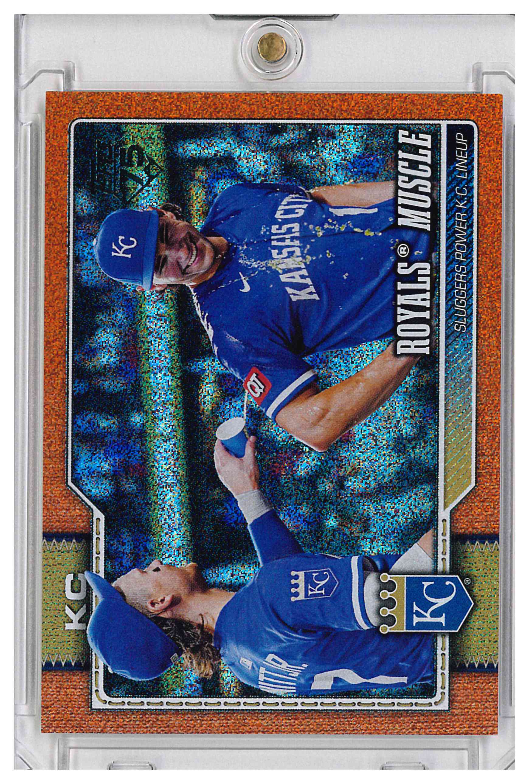 2026 Topps Royals Muscle Bobby Witt Jr. Jac Caglianone RC Orange Sandglitter /25