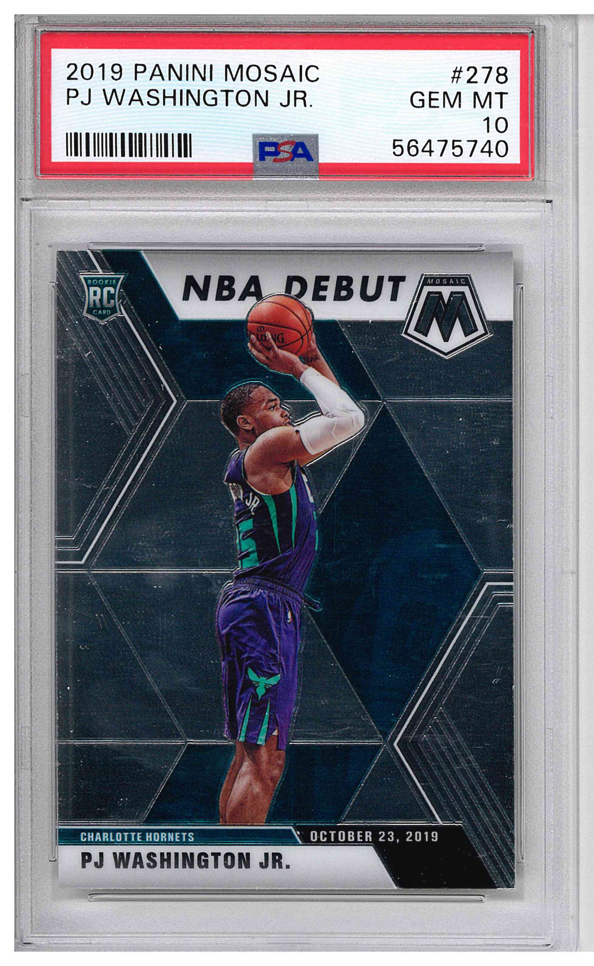 2019 Panini Mosaic PJ Washington Rookie #278