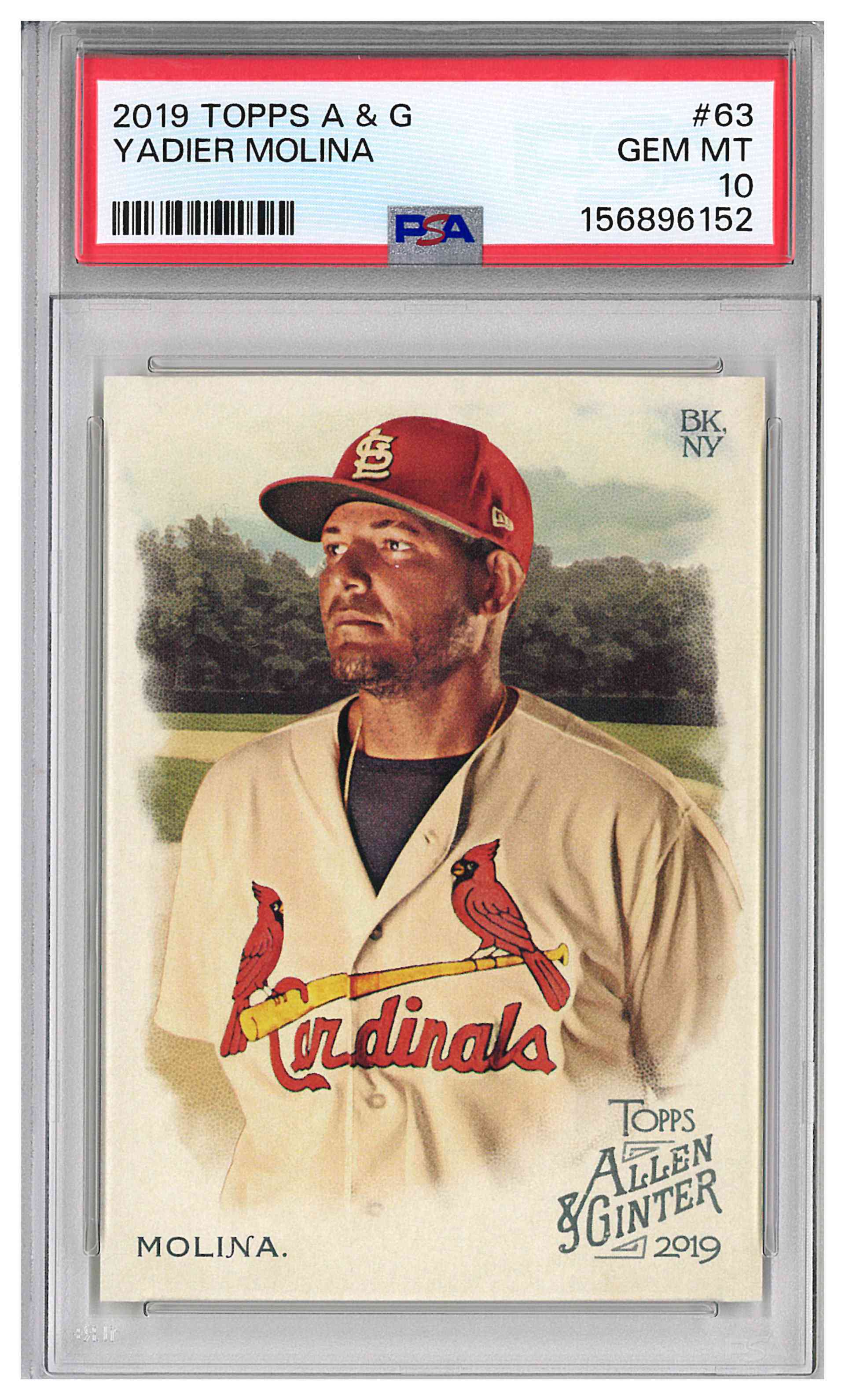 2019 Topps Allen & Ginter Yadier Molina #63 POP 1