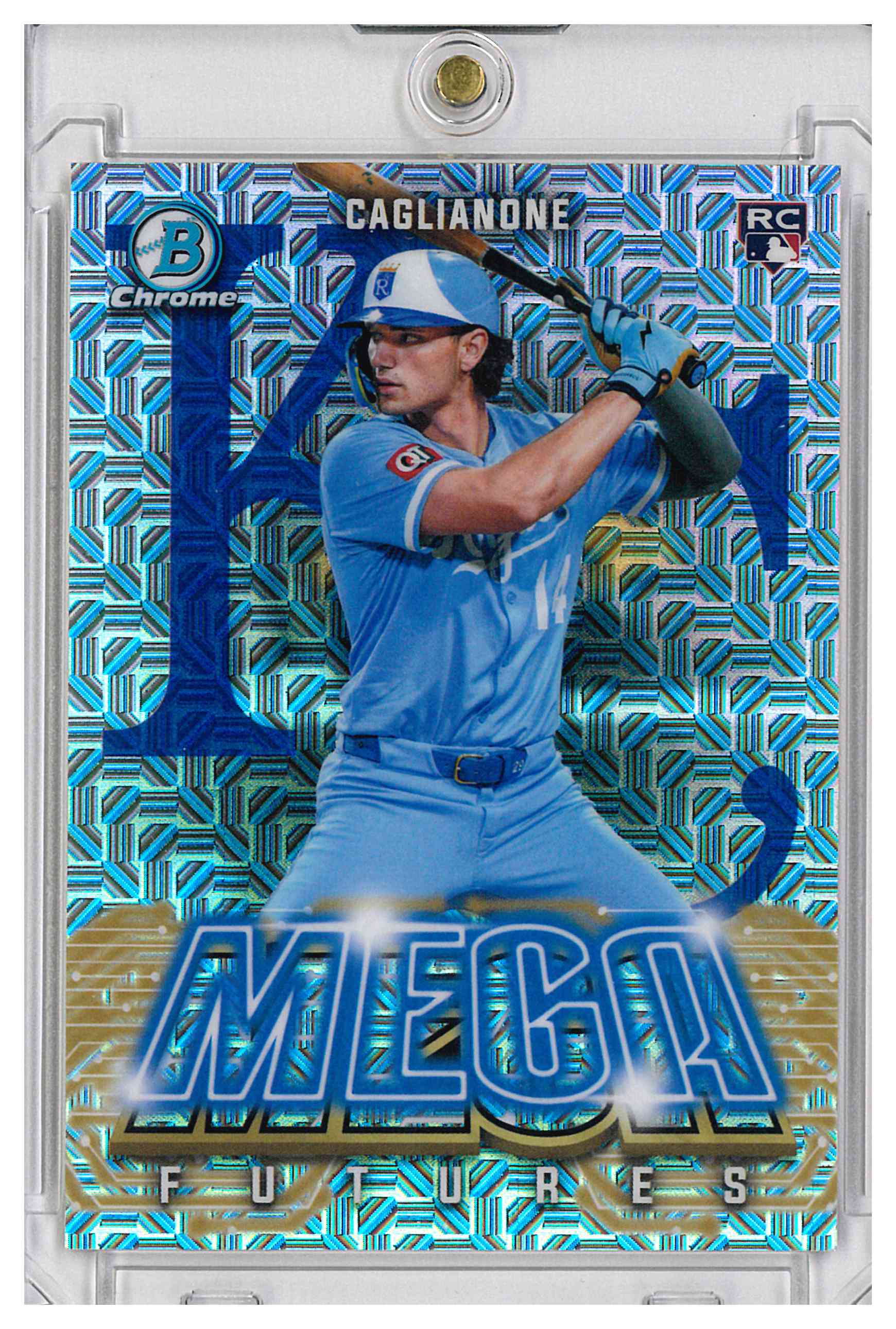 Jac Caglianone 2026 Bowman Chrome Mega Futures Mojo Refractor #MF-7 KC Royals