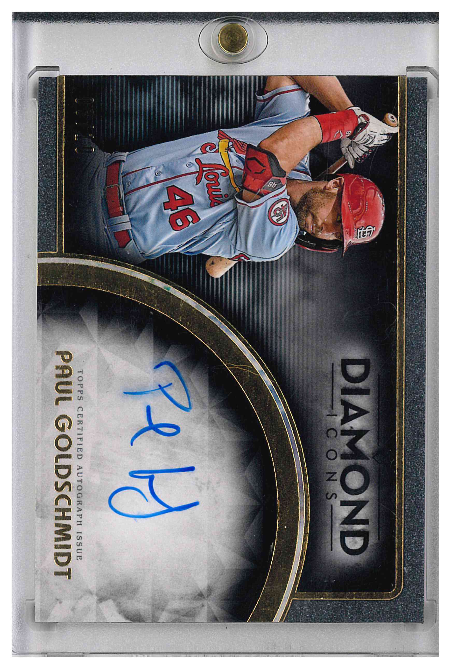 2023 Topps Diamond Icons Black Paul Goldschmidt Cardinals AUTO 3/10