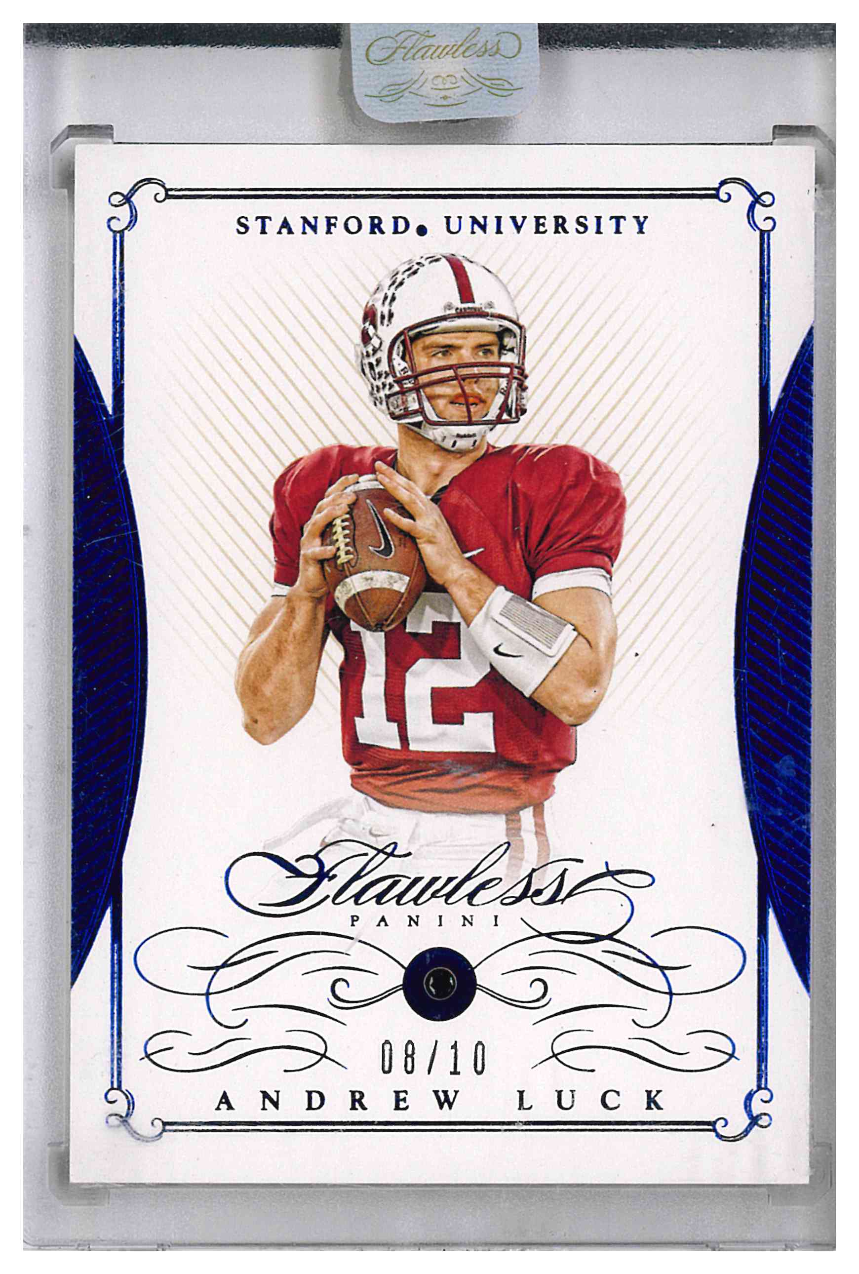 2016 Panini Flawless National Treasures Andrew Luck Stanford Sapphire /10