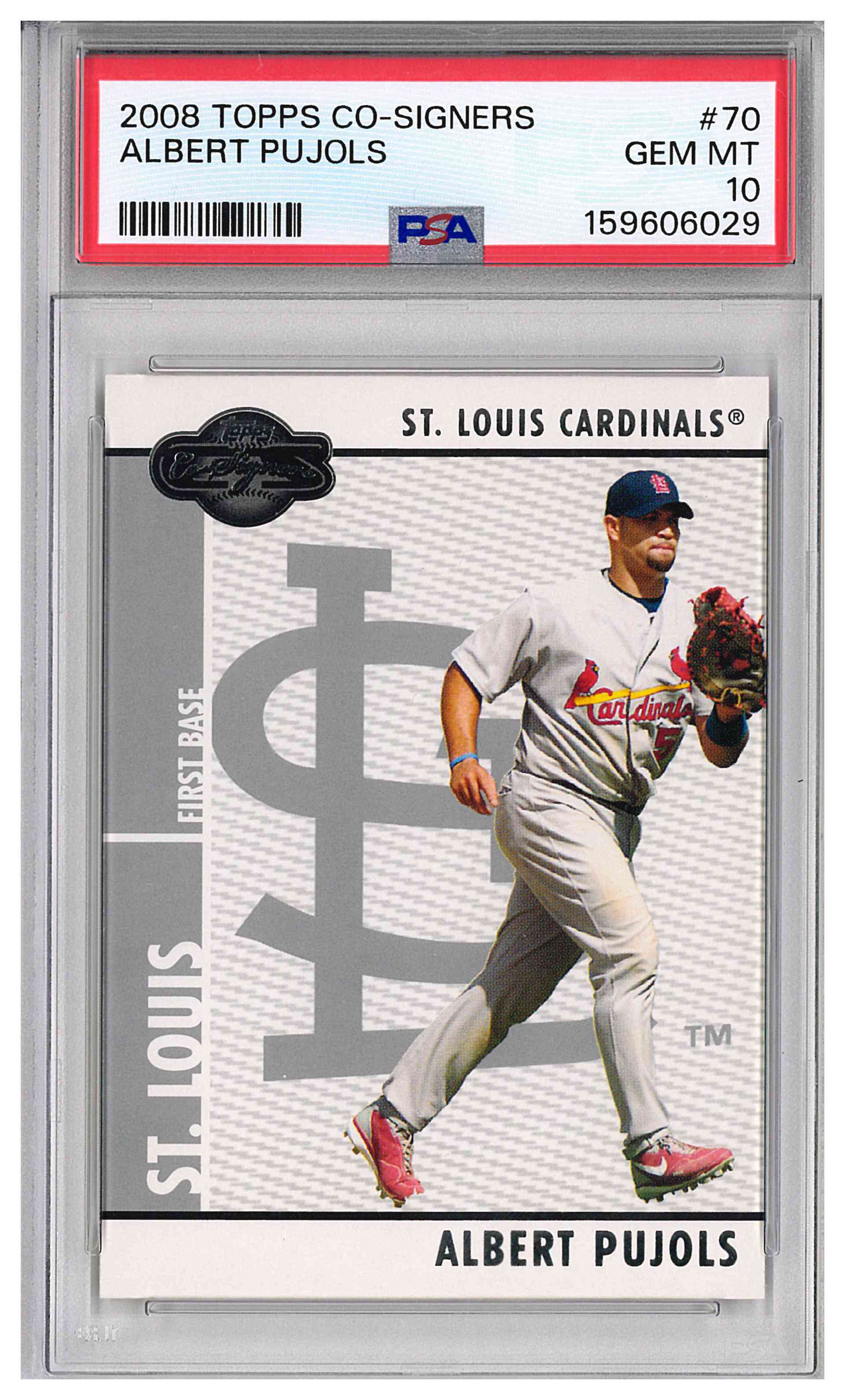 2008 TOPPS CO-SIGNERS #70 ALBERT PUJOLS CARDINALS