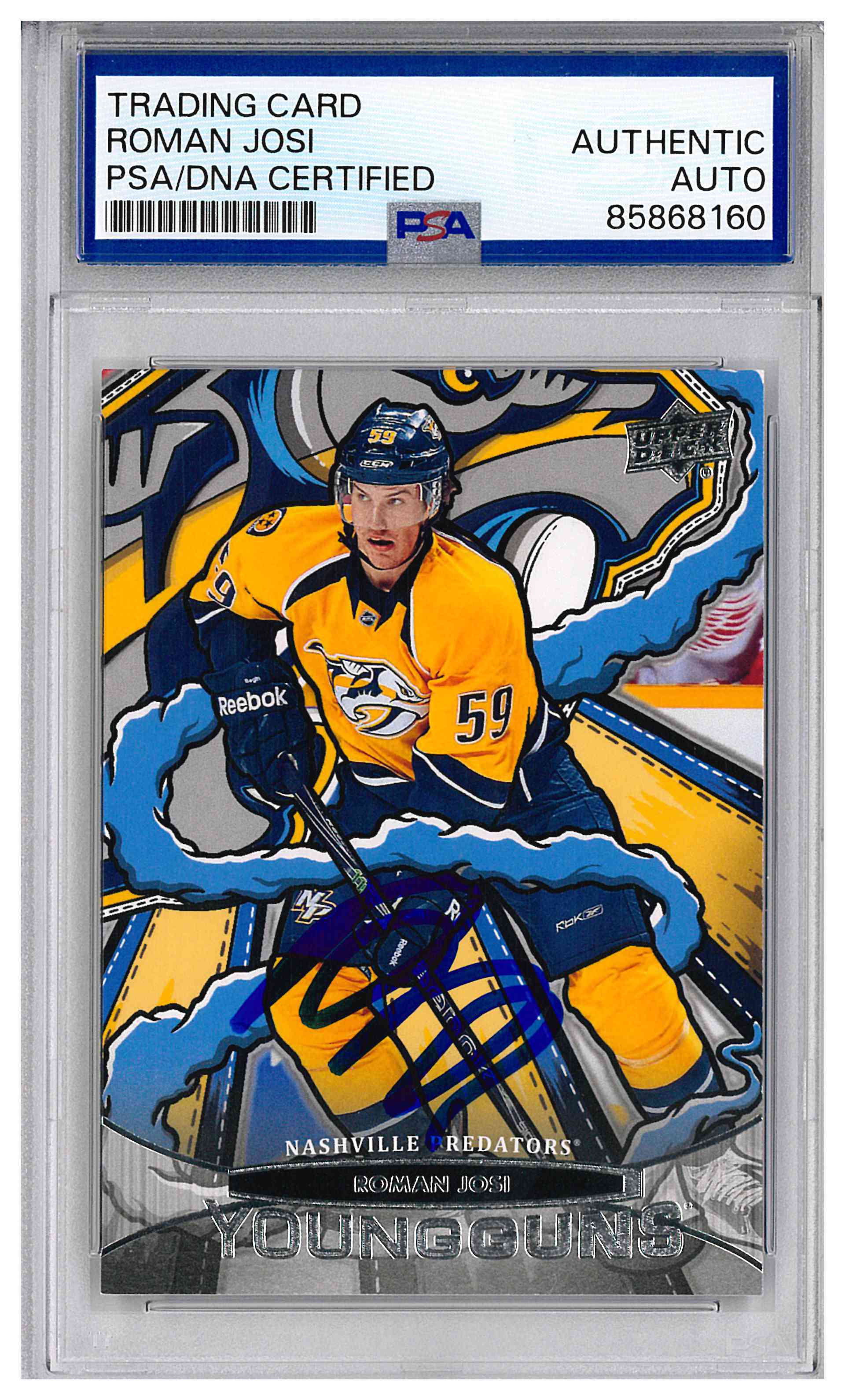 Roman Josi Signed 2024-25 Upper Deck Young Guns Renewed IP Auto PSA/DNA