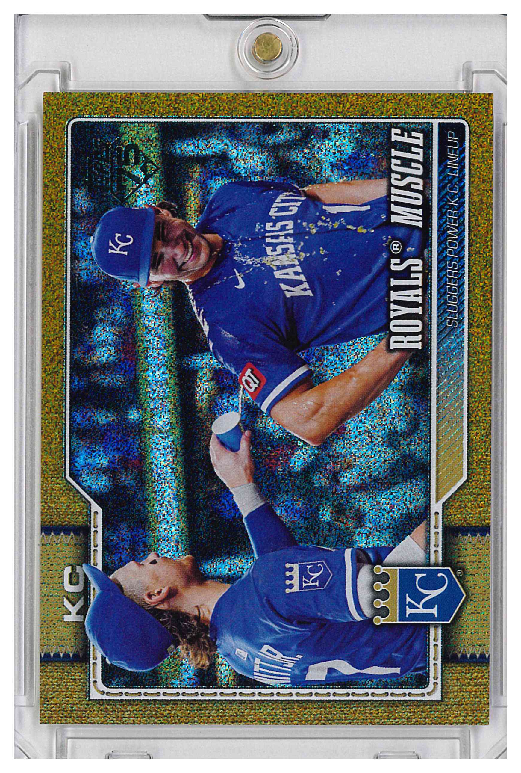 2026 Topps Series 1 Royals Muscle Witt Jr Caglianone Gold Sandglitter #15/50 236