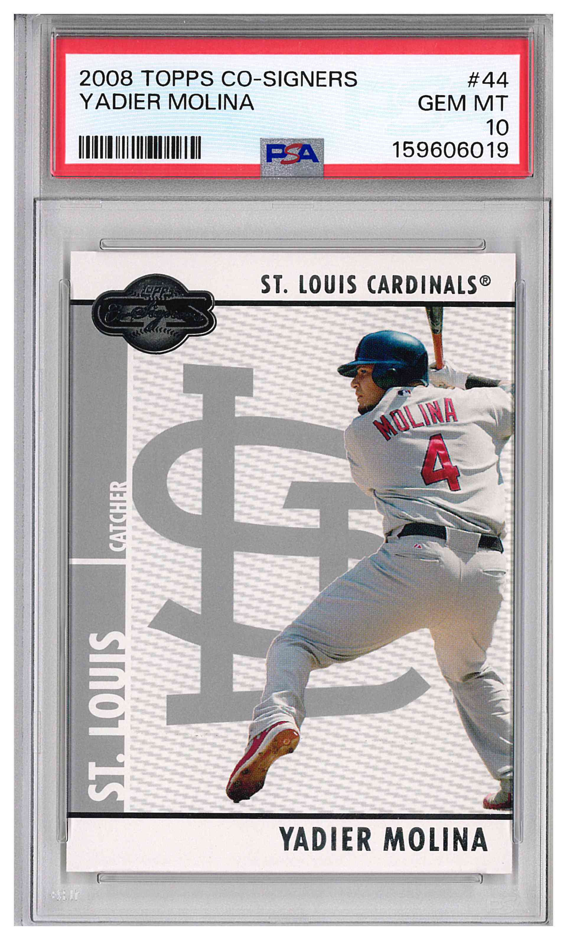 2008 TOPPS CO-SIGNERS #44 YADIER MOLINA CARDINALS