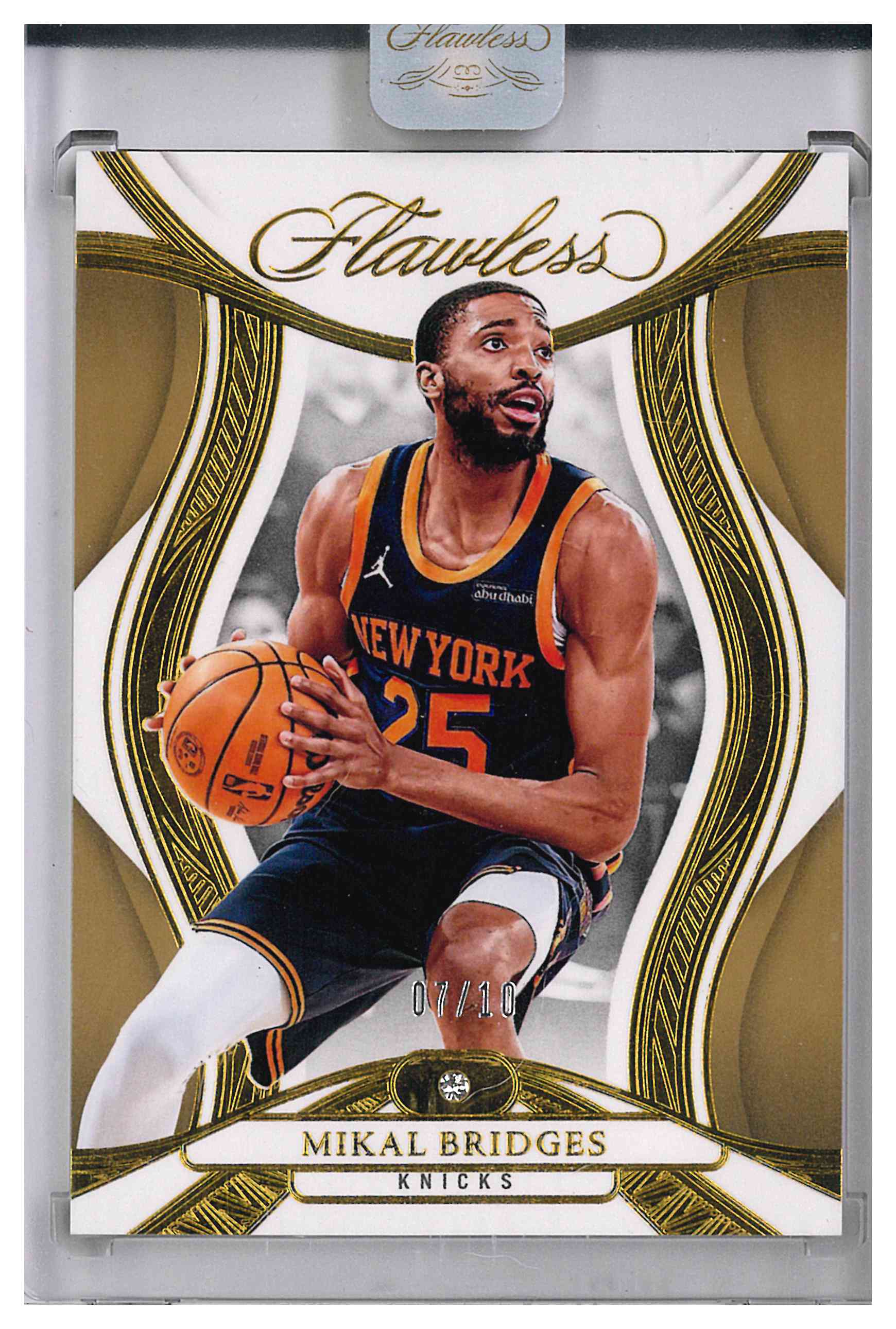2024-25 Panini Flawless Mikal Bridges Gold Diamond /10