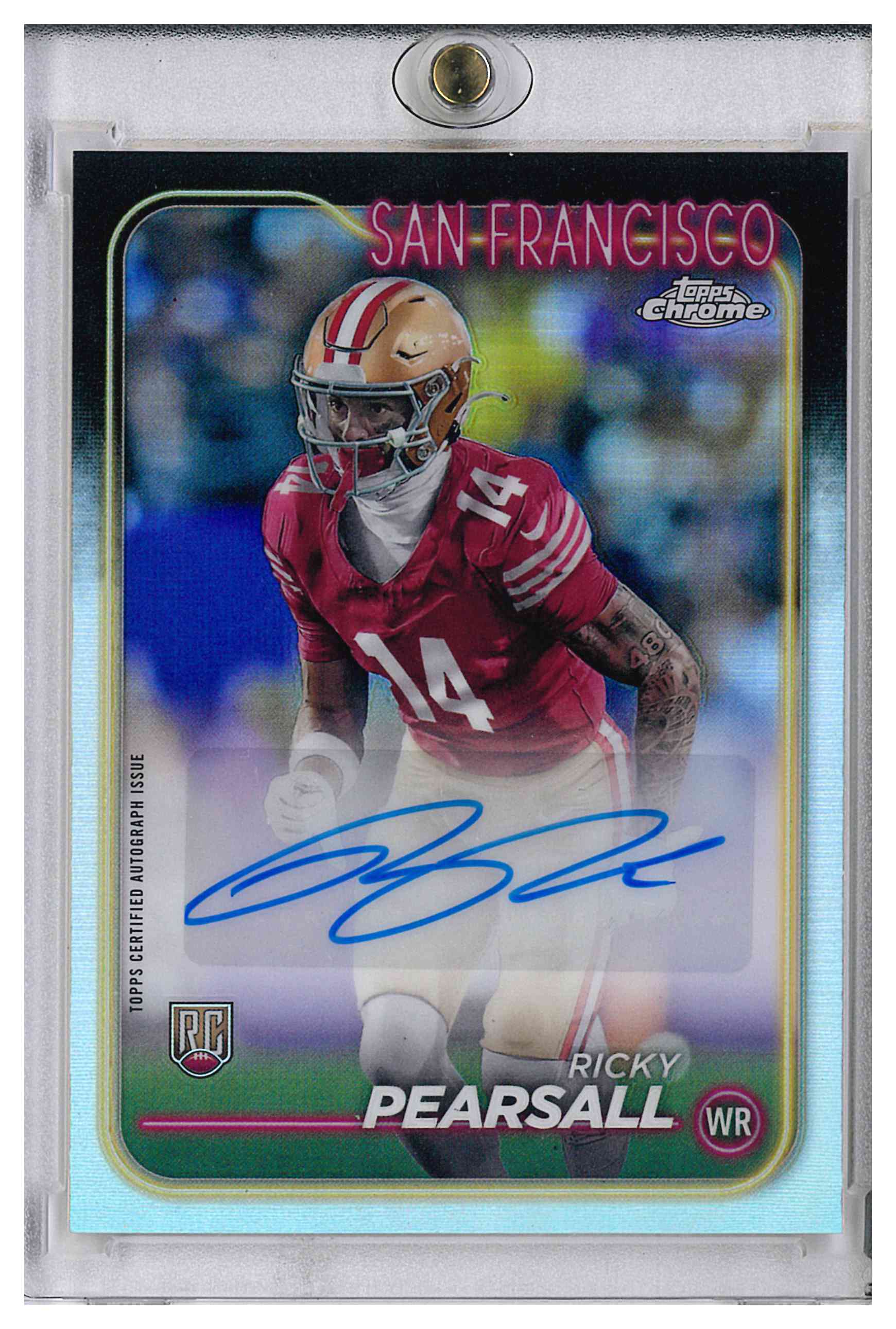 Topps 2024 Topps Chrome Ricky Pearsall RA-RPE Rookie Autographs Auto 49ers