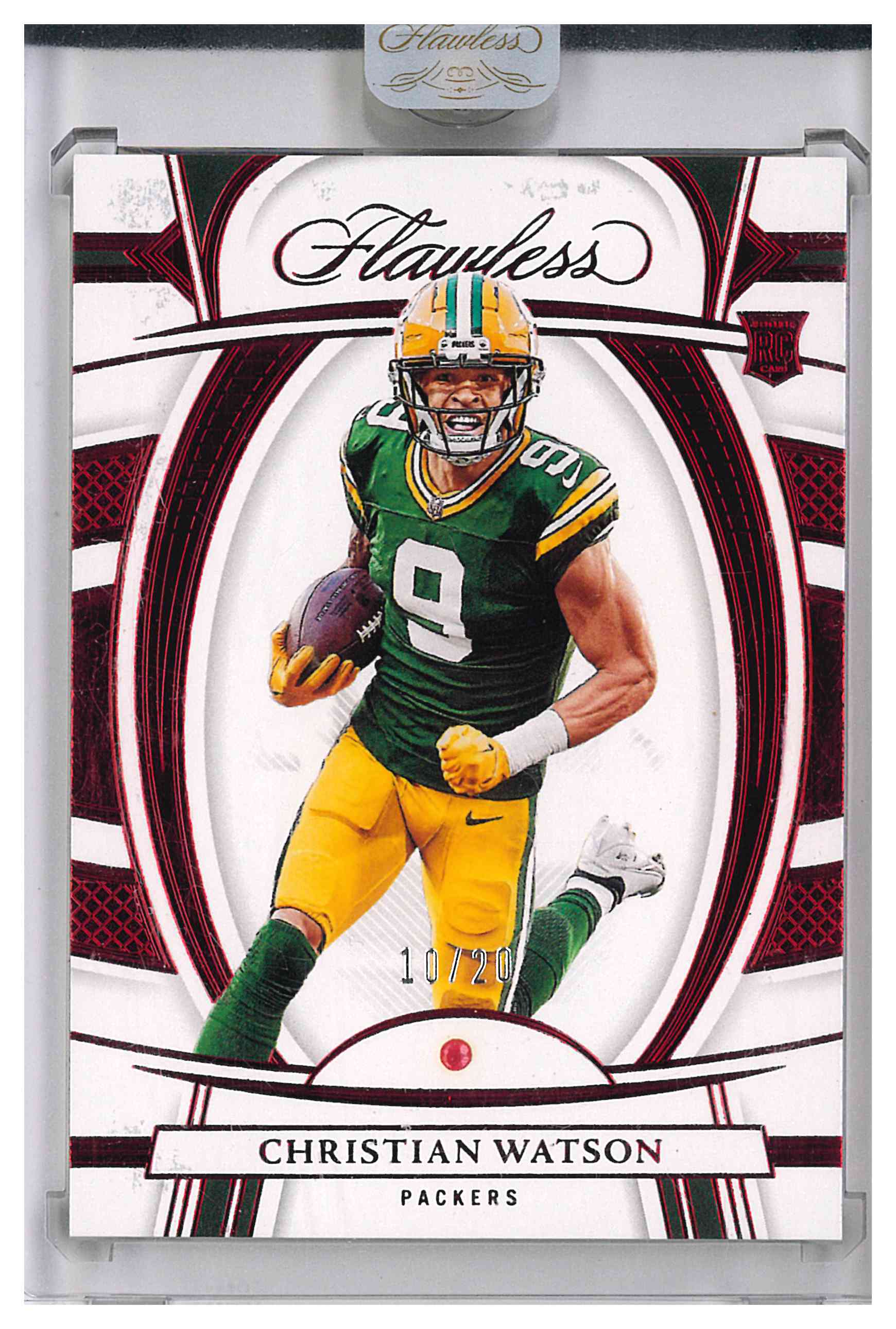 2022 Panini Flawless Christian Watson Ruby 10/20