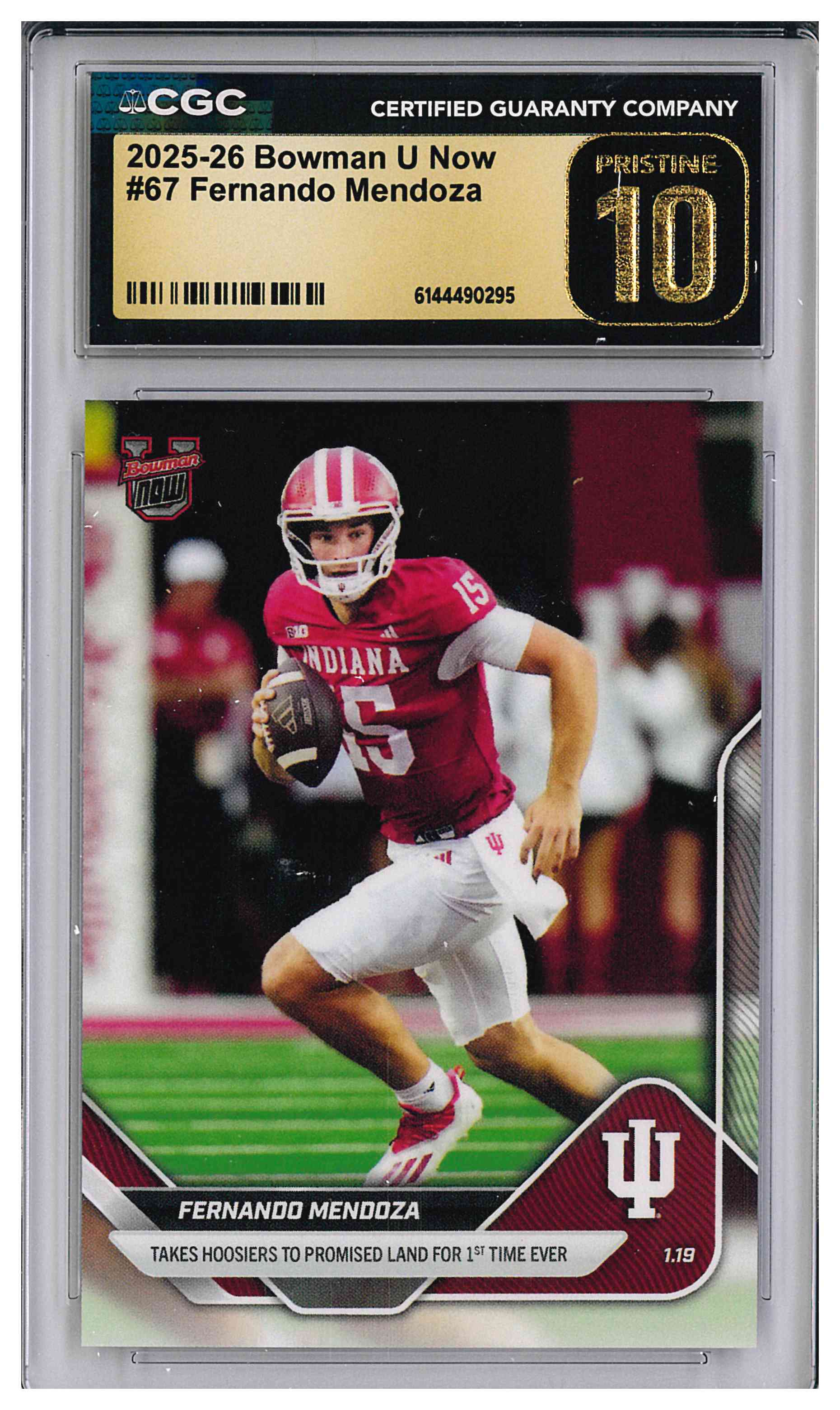Fernando Mendoza 2025-26 Topps Bowman U Now #67 Black Label