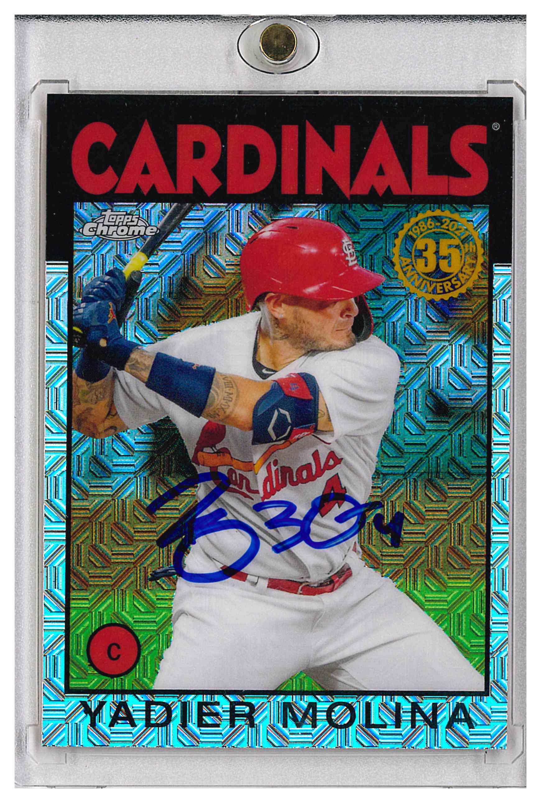 2021 Topps- Yadier Molina- Auto Autograph- Cardinals
