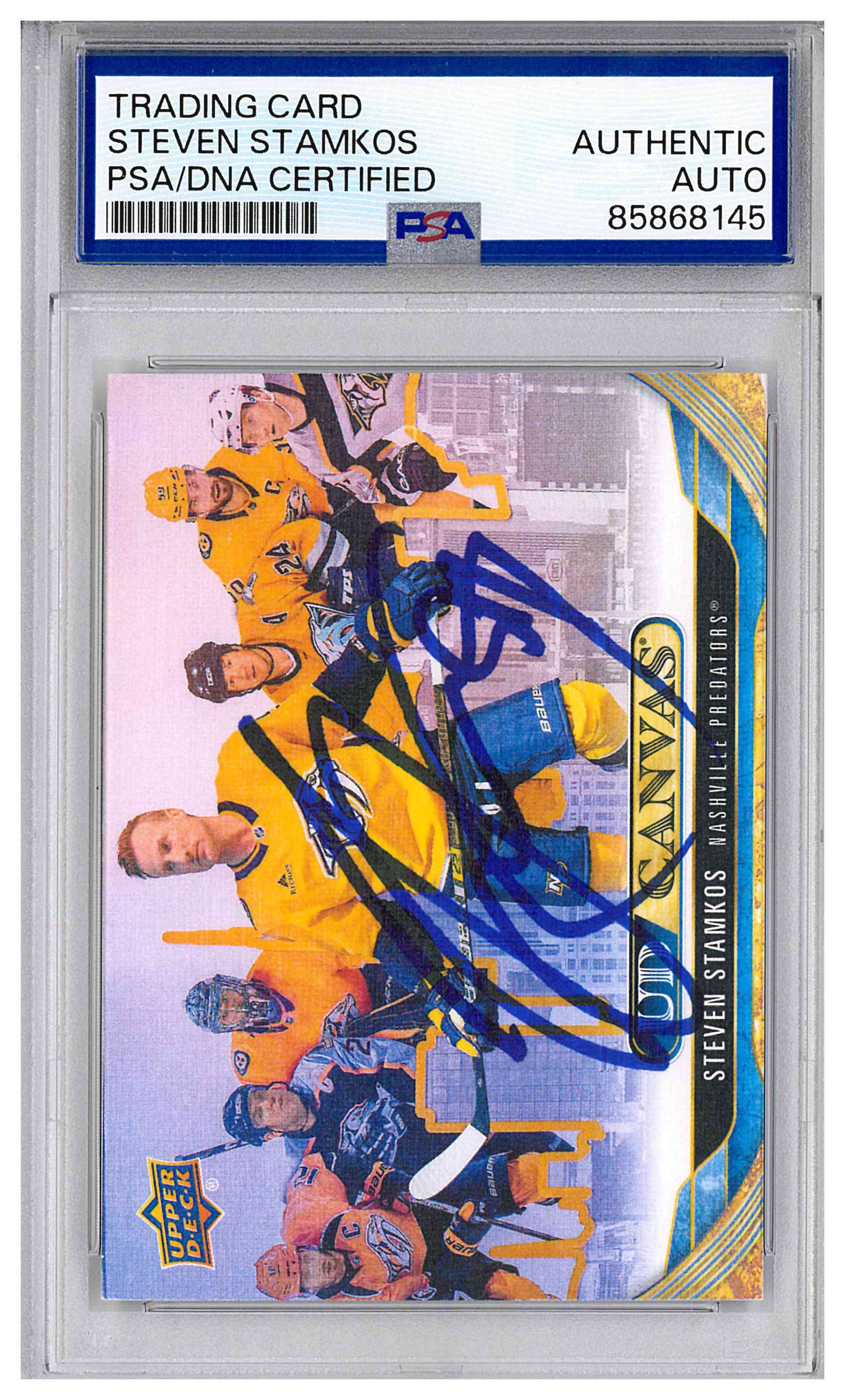 Steven Stamkos Signed 2024-25 Upper Deck UD Canvas IP Auto PSA/DNA Predators