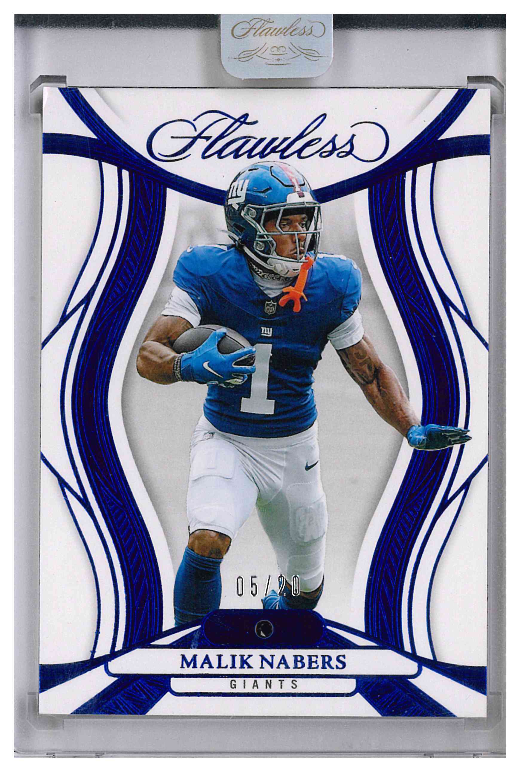 2025 Panini Flawless - Malik Nabers #40 Sapphire /20
