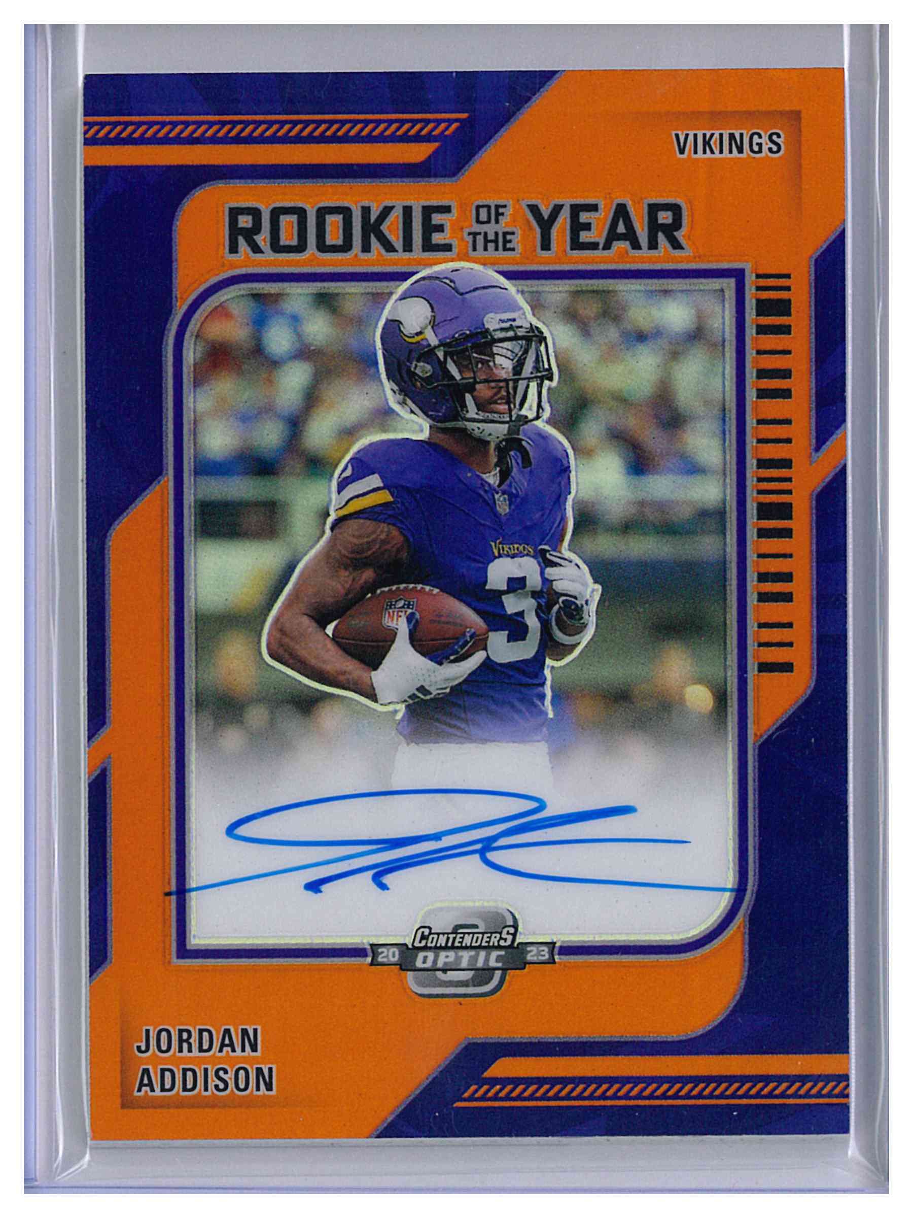 2023 Panini Contenders Optic Jordan Addison Rookie of the Year AUTO #ROY-JA /50