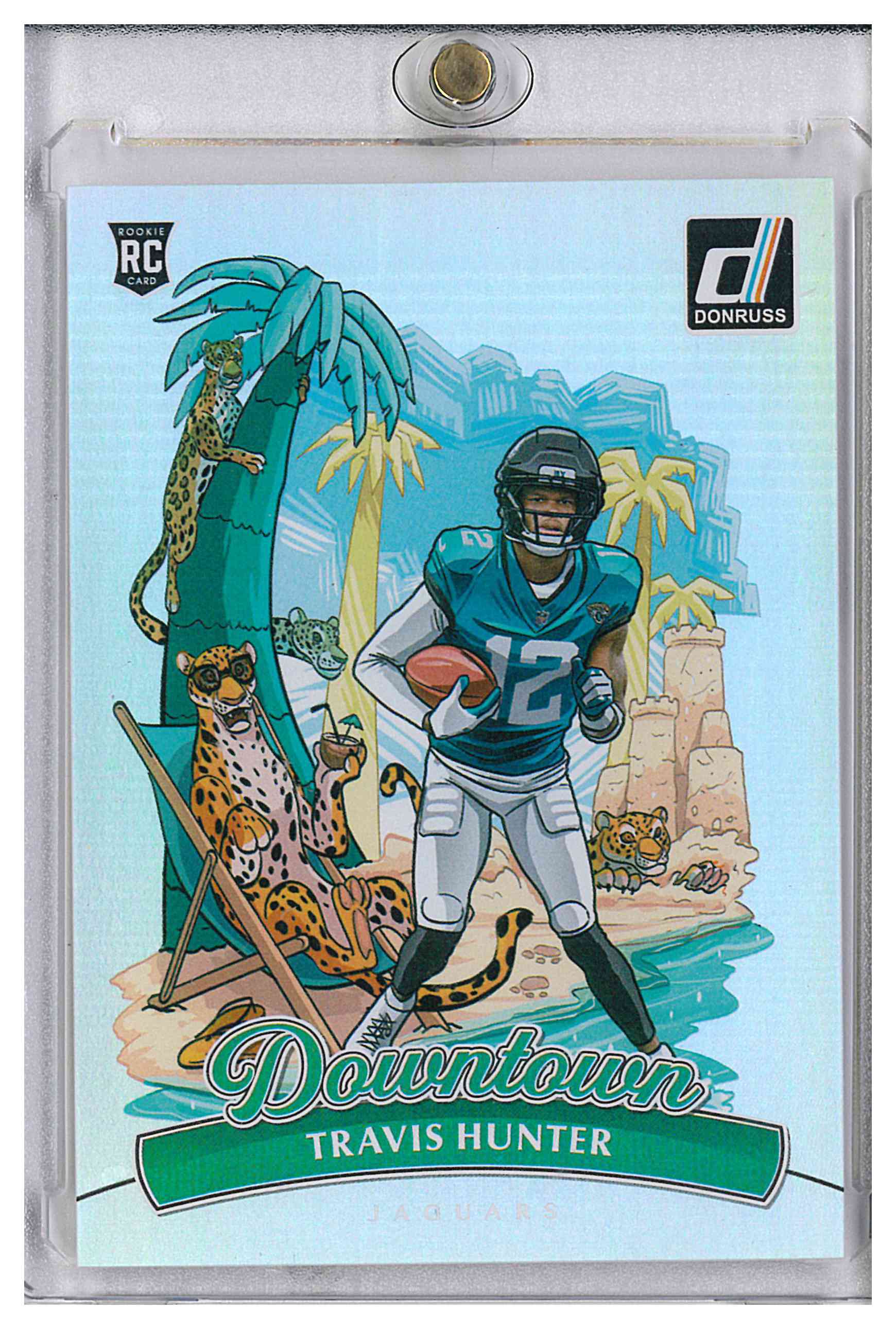 Panini 2025 Donruss Football Downtown Travis Hunter RC Jaguars #13