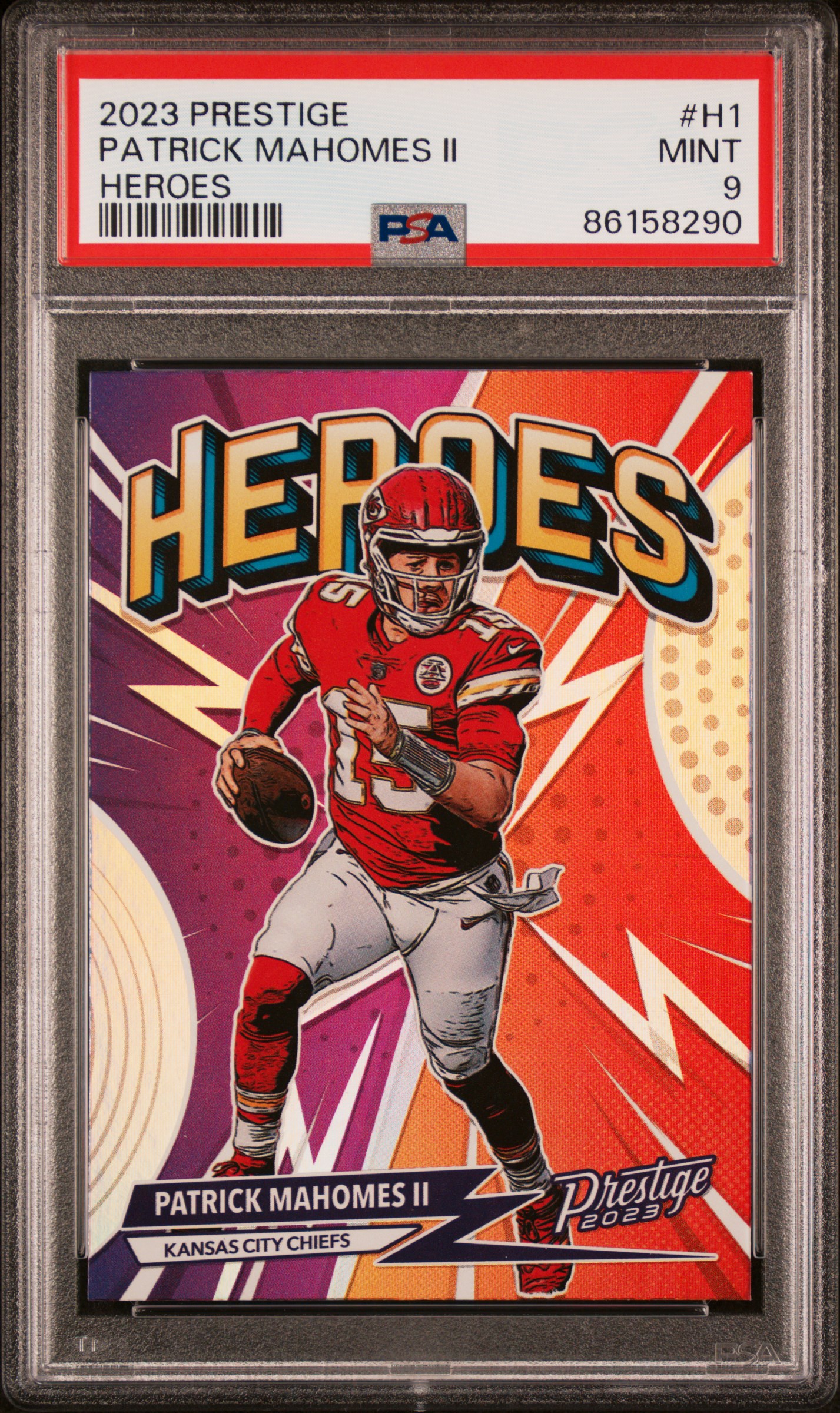 2023 PANINI PRESTIGE HEROES #H1 PATRICK MAHOMES II