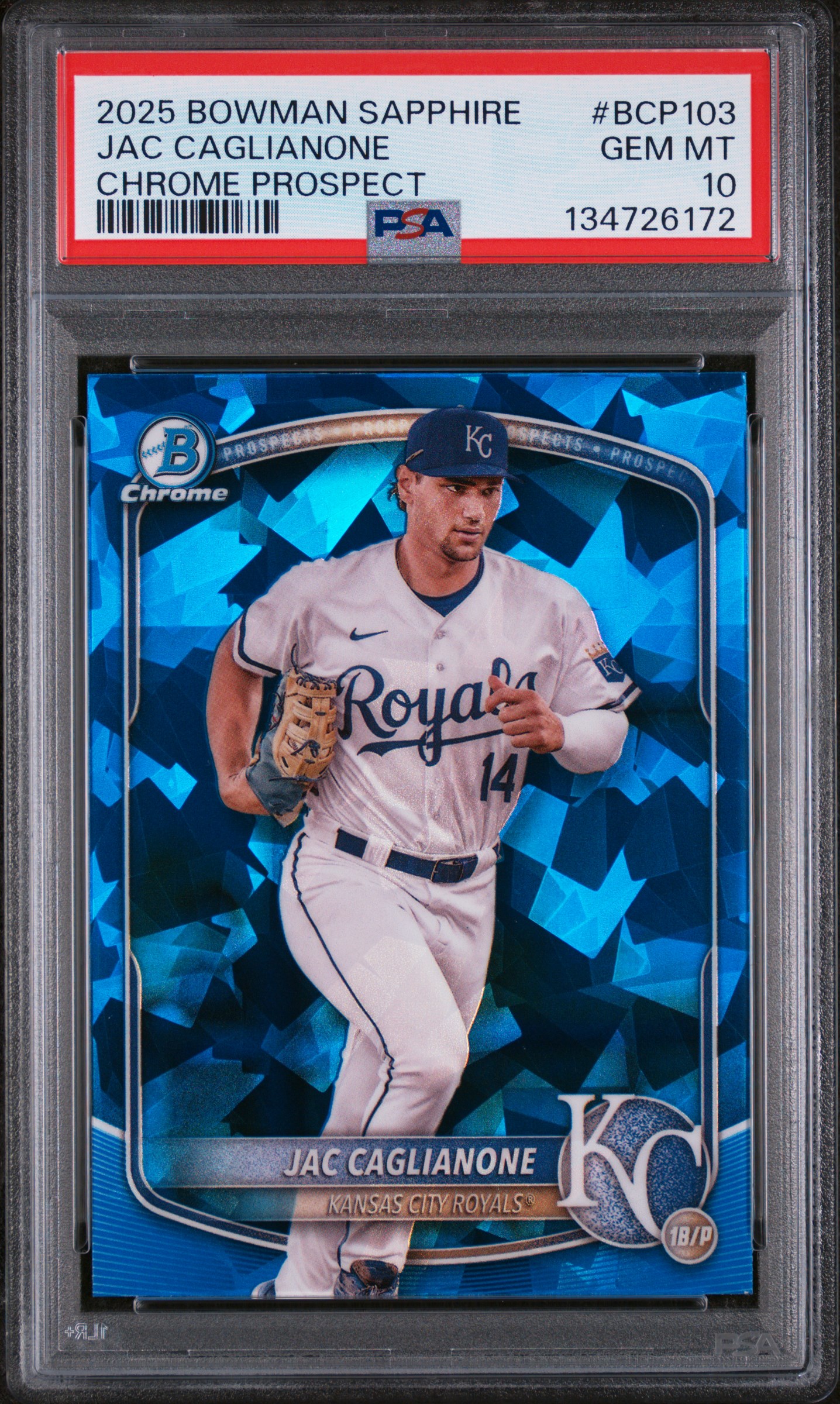 2025 BOWMAN SAPPHIRE EDITION CHROME PROSPECTS #BCP103 JAC CAGLIANONE