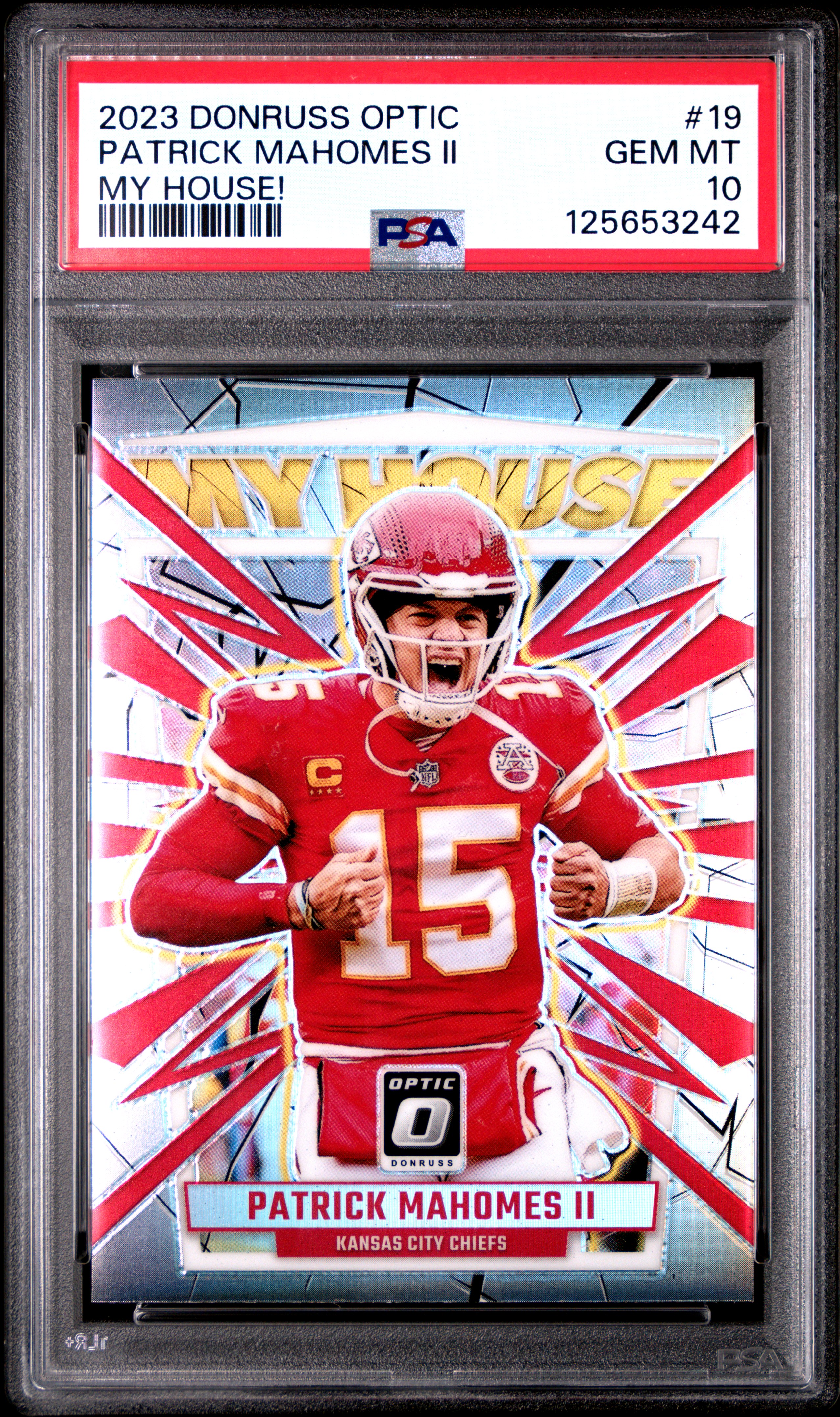 2023 PANINI DONRUSS OPTIC MY HOUSE! #19 PATRICK MAHOMES II
