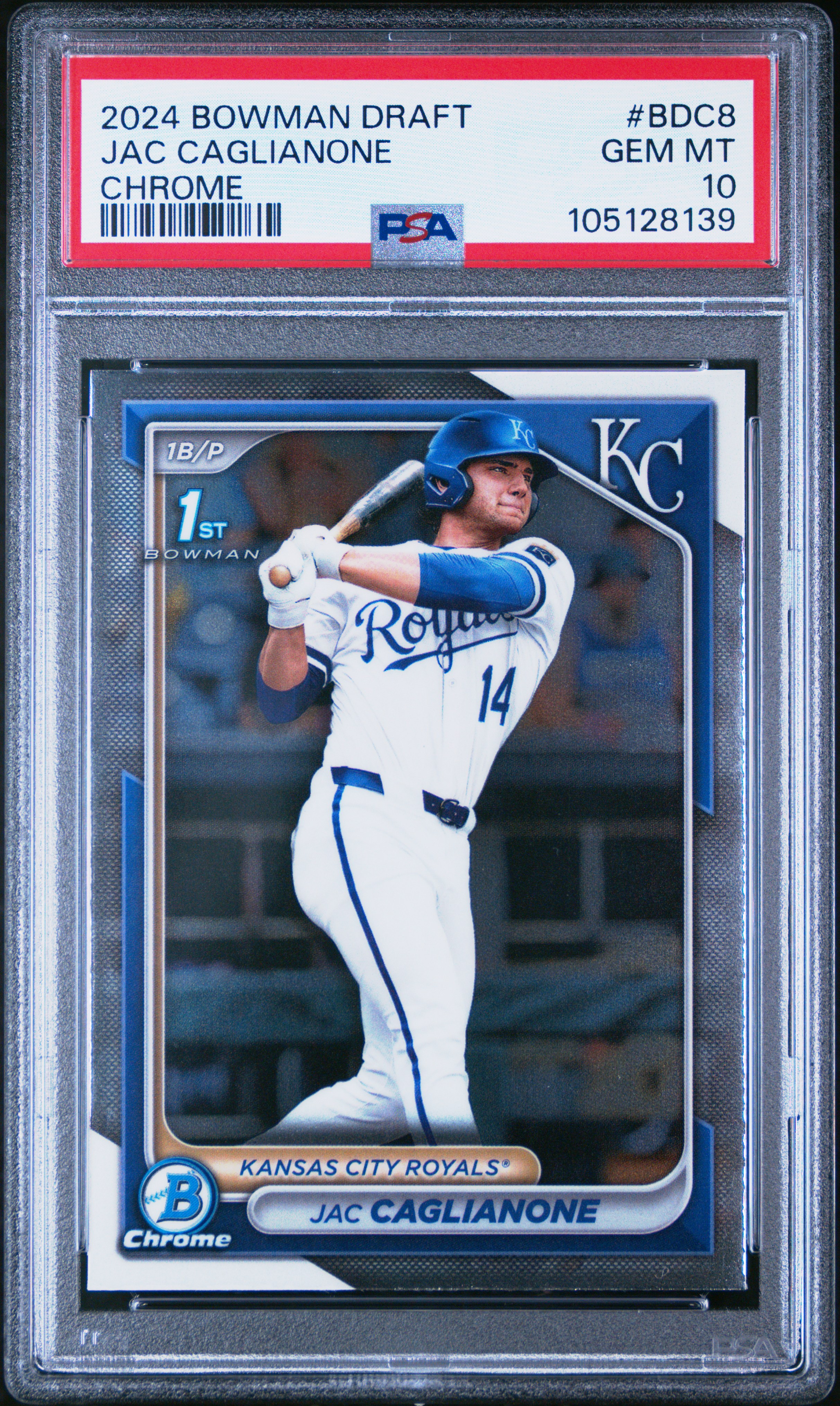 2024 BOWMAN DRAFT #BDC8 JAC CAGLIANONE CHROME