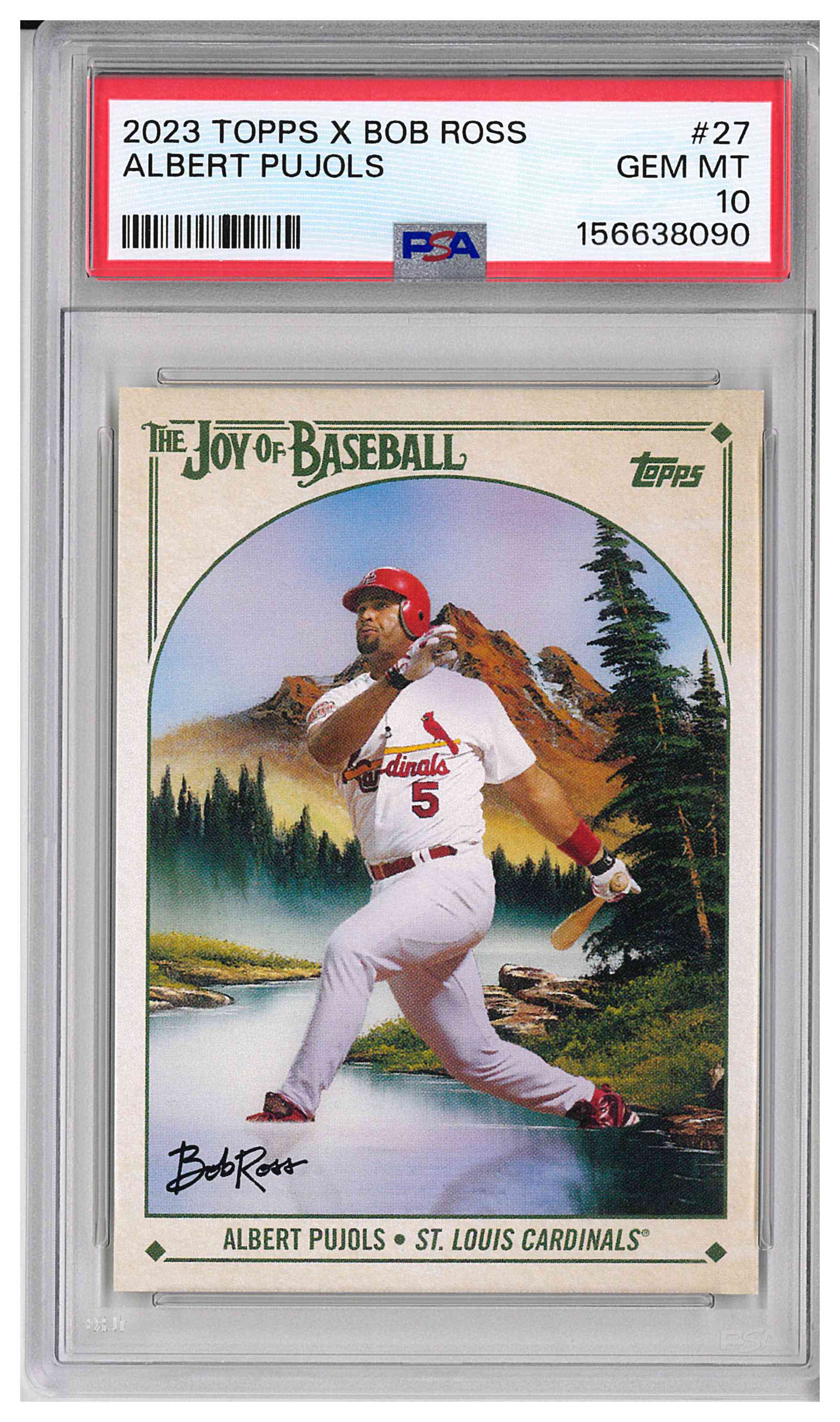 2023 TOPPS X BOB ROSS THE JOY OF BASEBALL #27 ALBERT PUJOLS