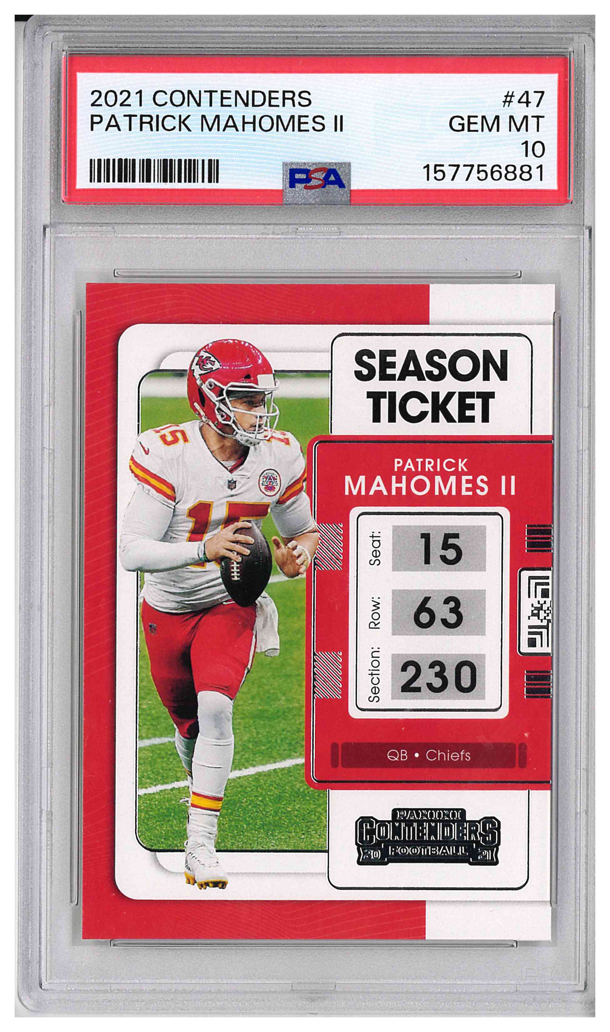 2021 PANINI CONTENDERS #47 PATRICK MAHOMES II