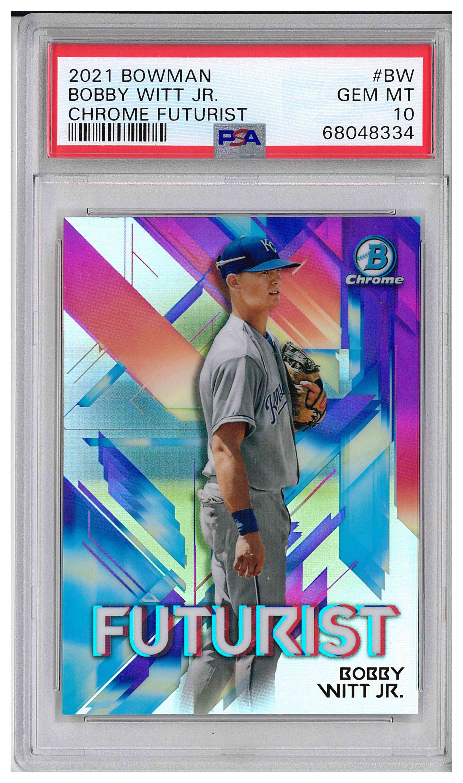 2021 BOWMAN CHROME FUTURIST #BW BOBBY WITT JR.