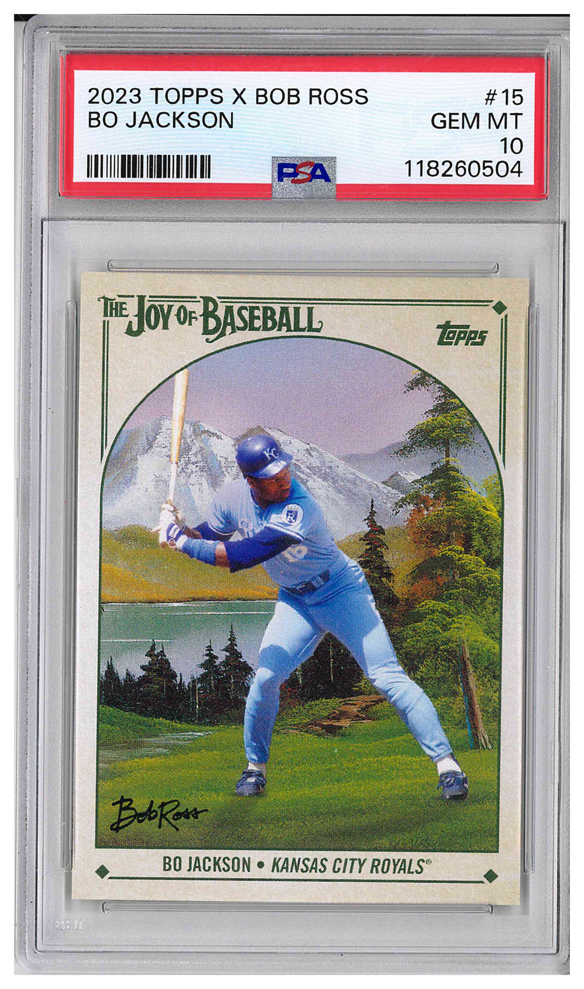 2023 TOPPS X BOB ROSS THE JOY OF BASEBALL #15 BO JACKSON