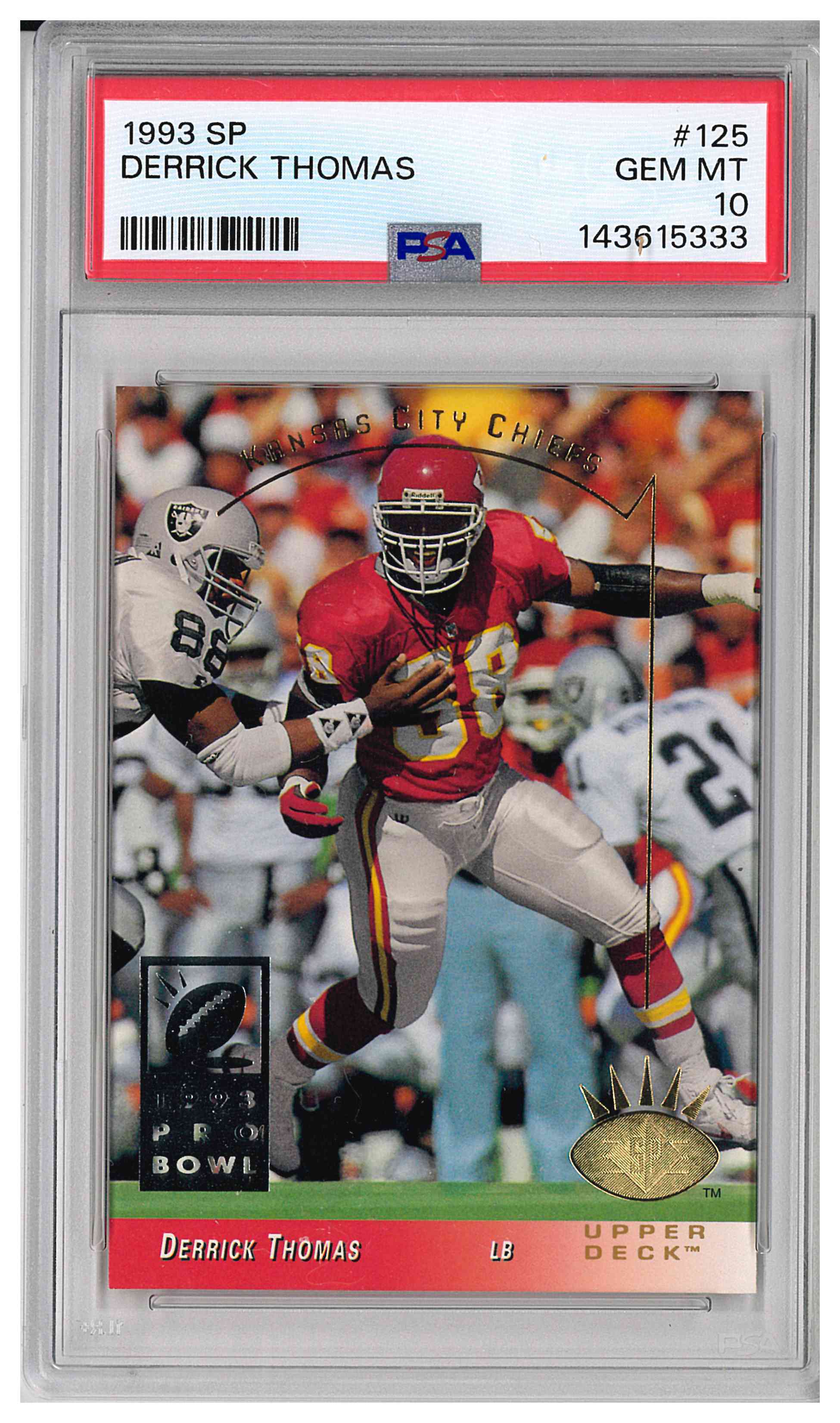1993 SP #125 DERRICK THOMAS