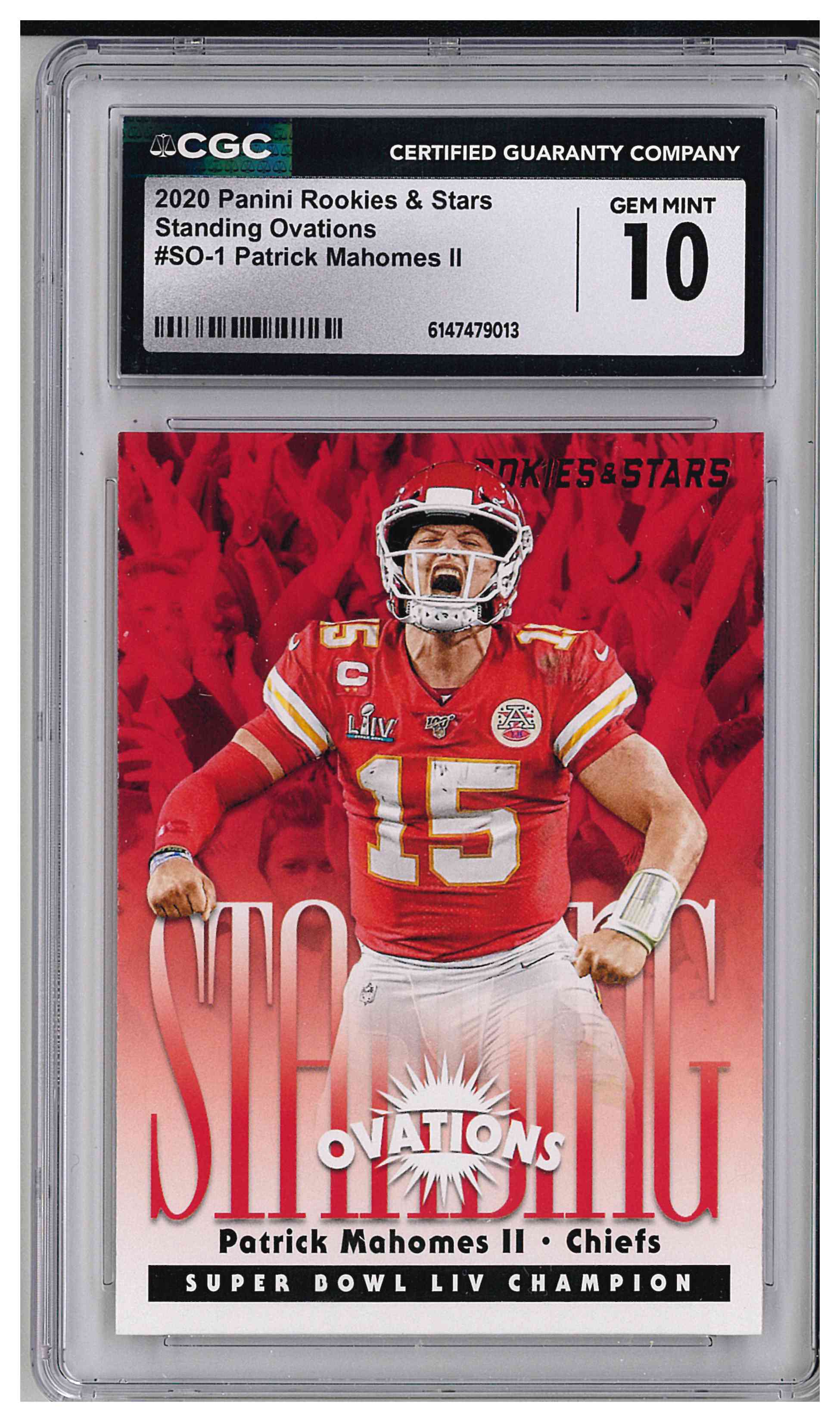 2020 PANINI ROOKIES & STARS STANDING OVATION #SO1 PATRICK MAHOMES II