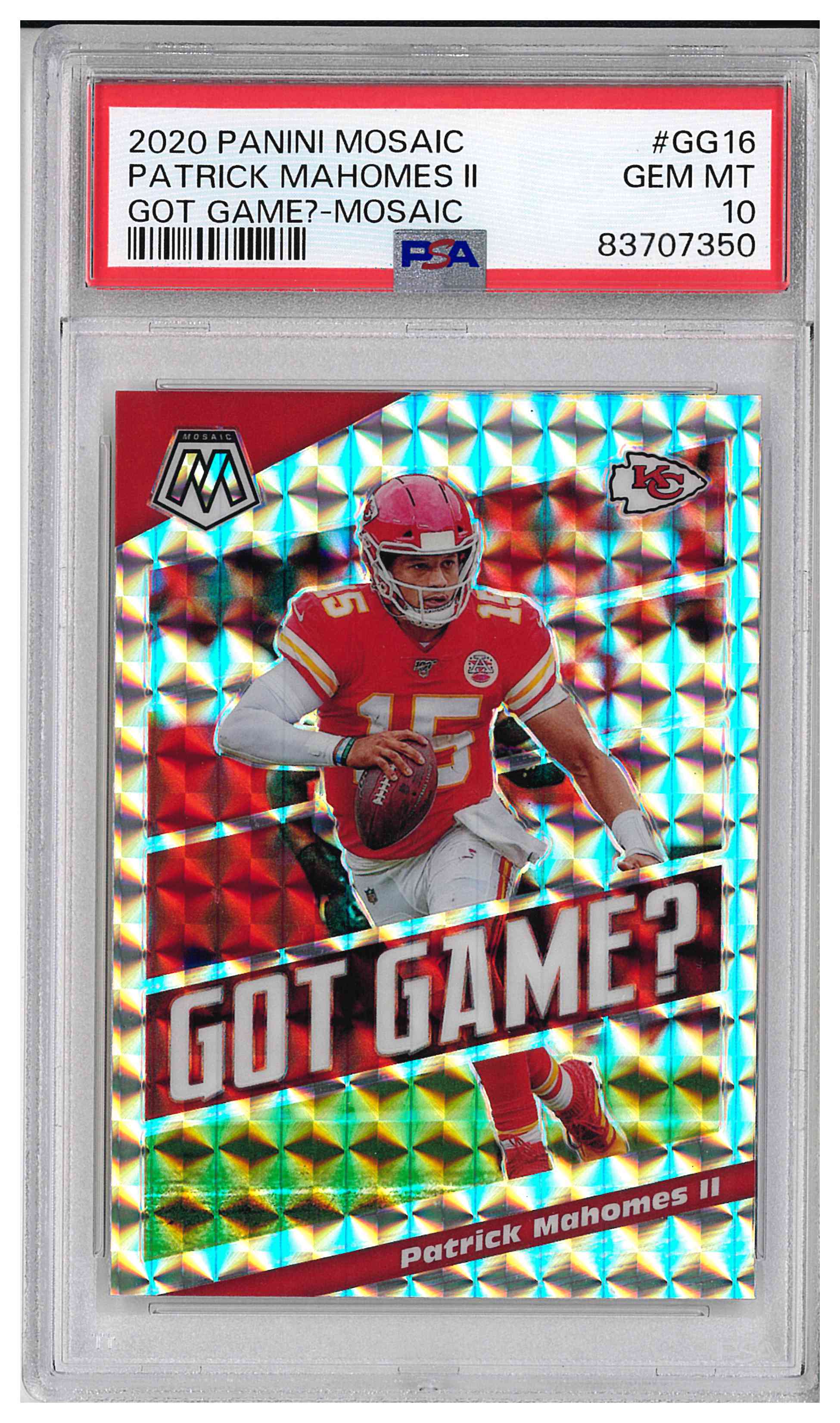 2020 PANINI MOSAIC GOT GAME? #GG16 PATRICK MAHOMES II MOSAIC