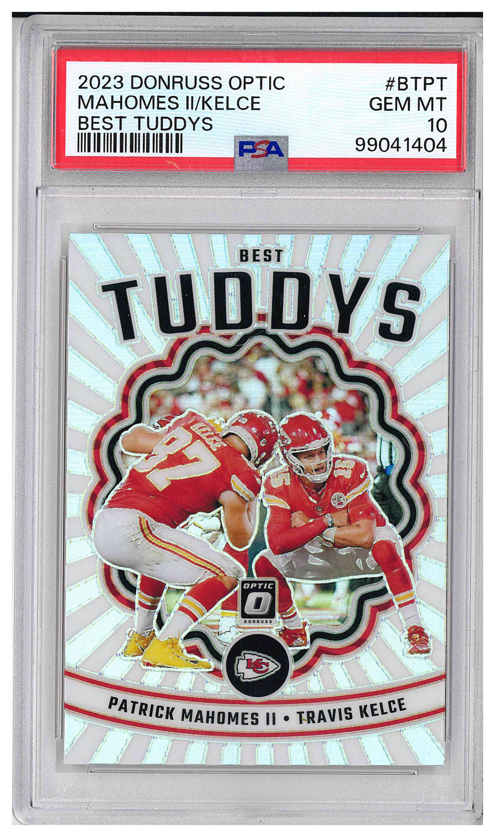 2023 PANINI DONRUSS OPTIC BEST TUDDYS #BTPT PATRICK MAHOMES II/TRAVIS KELCE