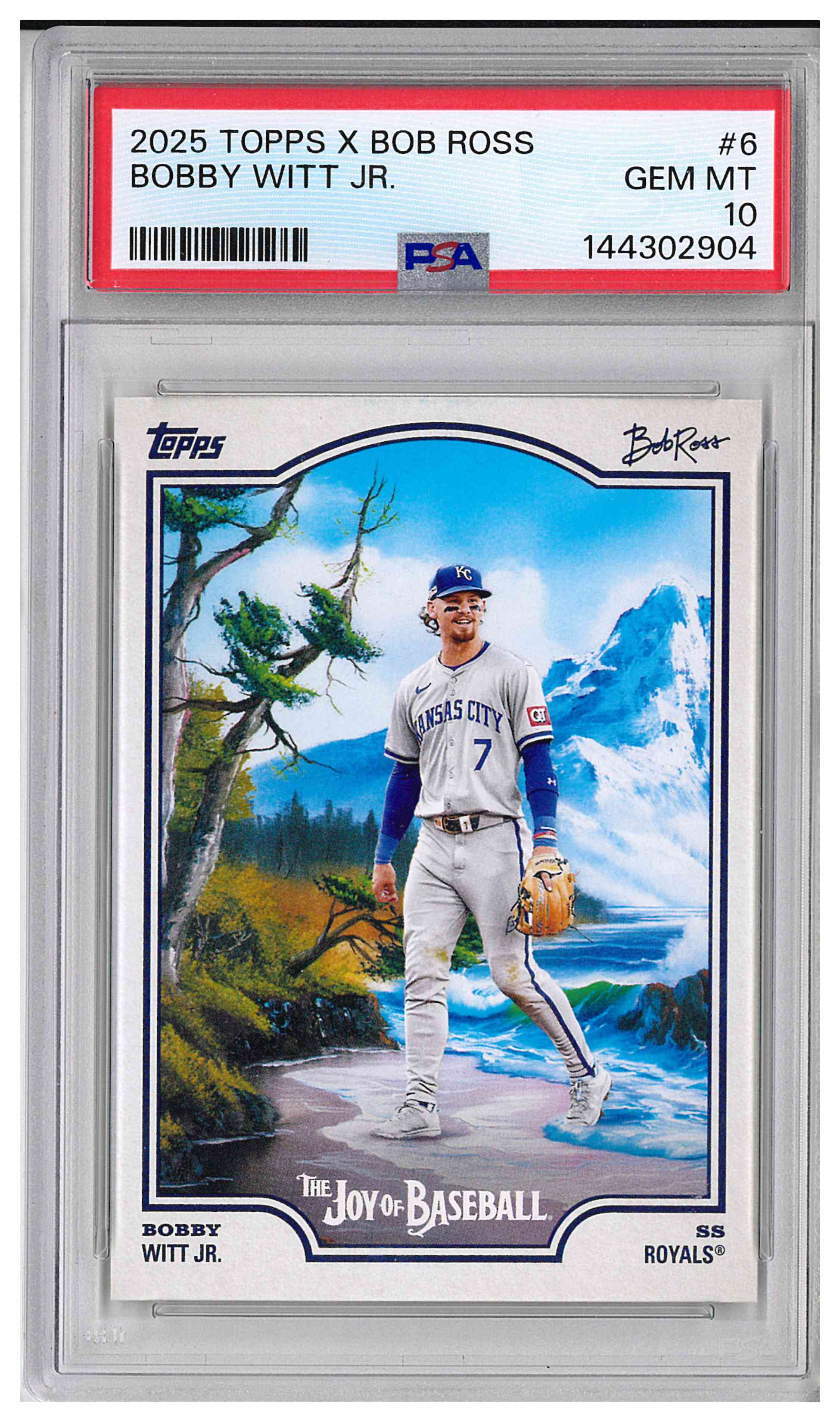 2025 TOPPS X BOB ROSS THE JOY OF BASEBALL #6 BOBBY WITT JR.