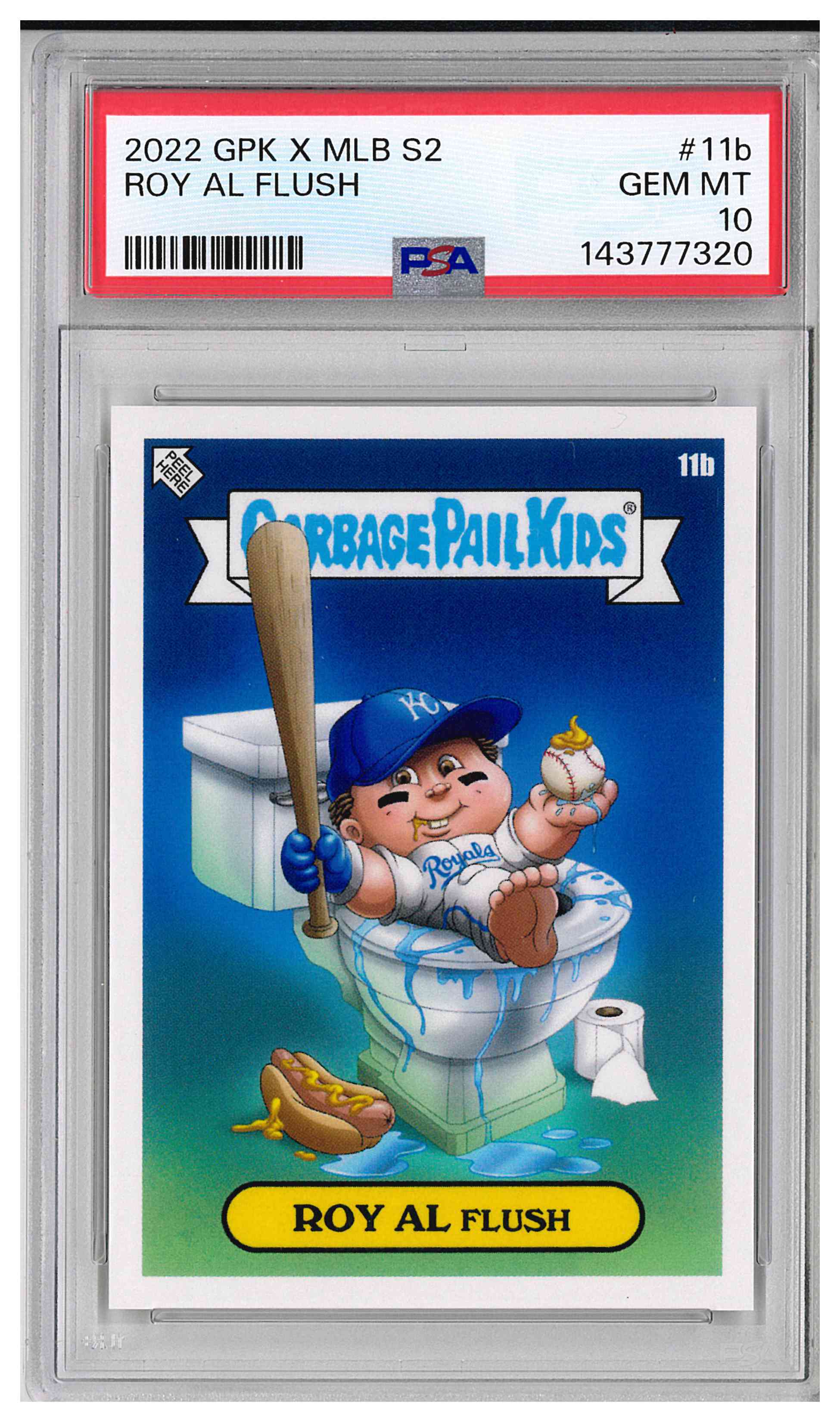 2022 TOPPS GARBAGE PAIL KIDS GPK X MLB SERIES 2 ALEX PARDEE #11b ROY AL FLUSH