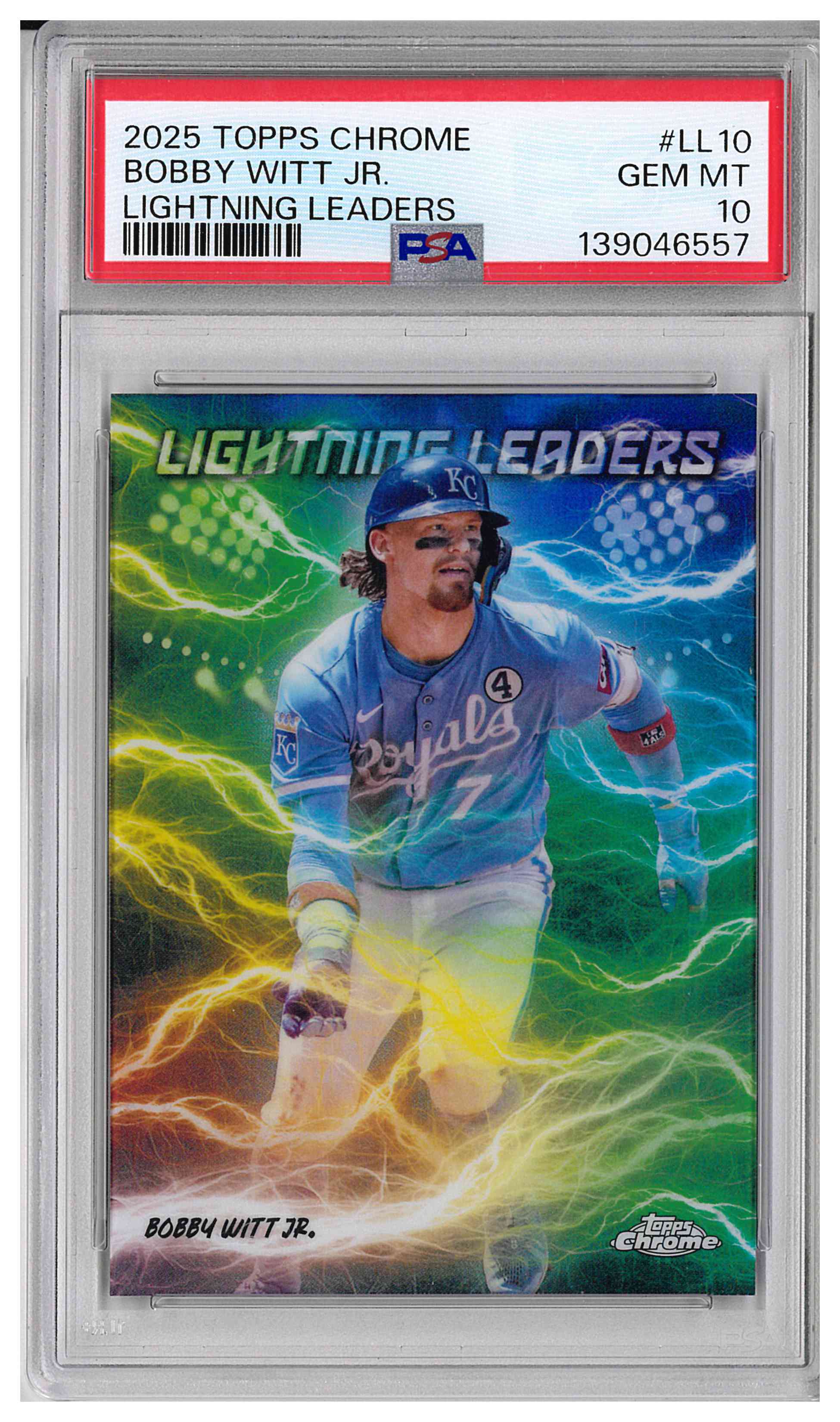 2025 TOPPS CHROME LIGHTNING LEADERS #LL10 BOBBY WITT JR.