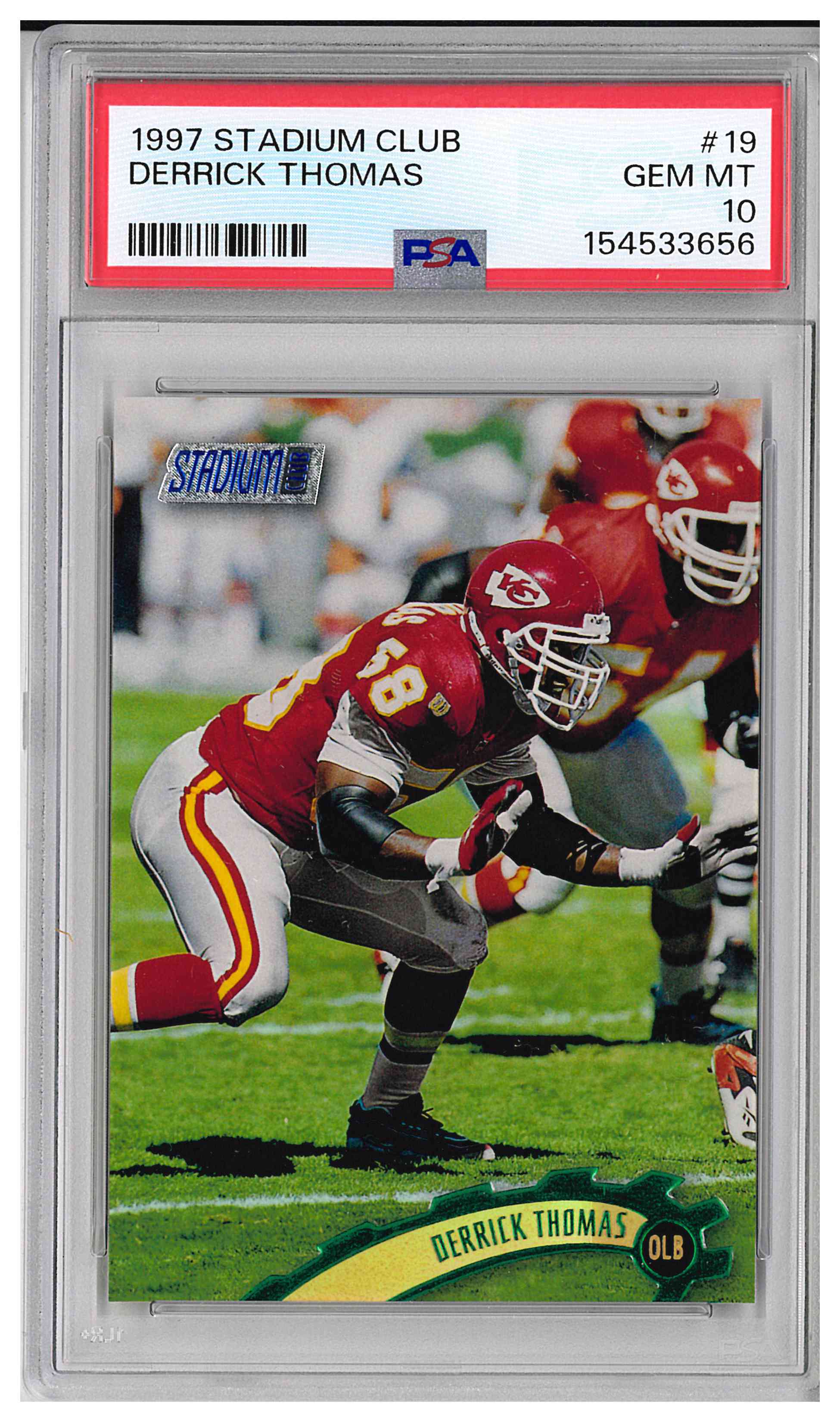 1997 STADIUM CLUB #19 DERRICK THOMAS
