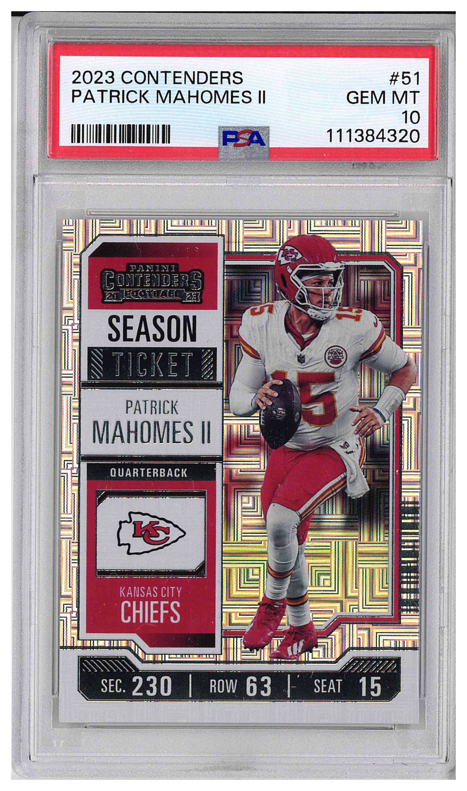 2023 PANINI CONTENDERS #51 PATRICK MAHOMES II